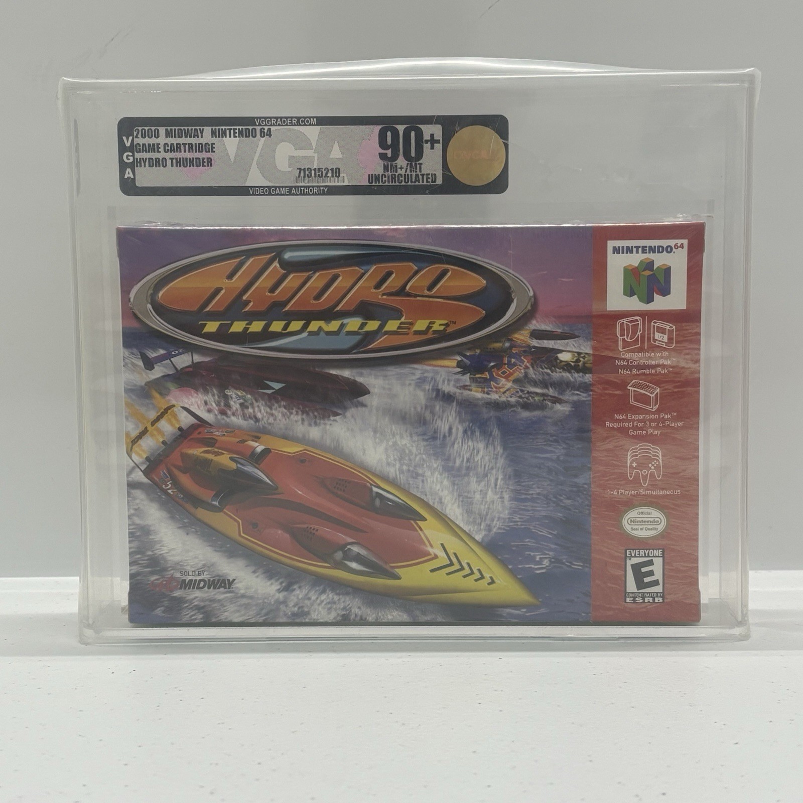 Hydro Thunder Nintendo 64 Uncirculated N64 Sealed Box VGA Graded 90+ CGC WATA