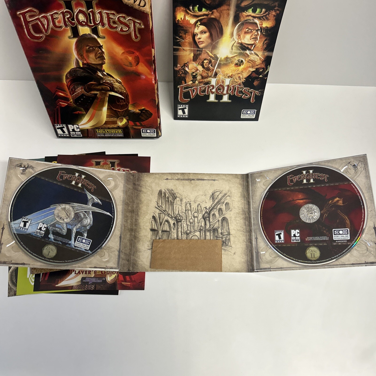 EverQuest II DVD (PC, 2004) PC COMPUTER GAME EVERQUEST 2 CIB Nice Complete