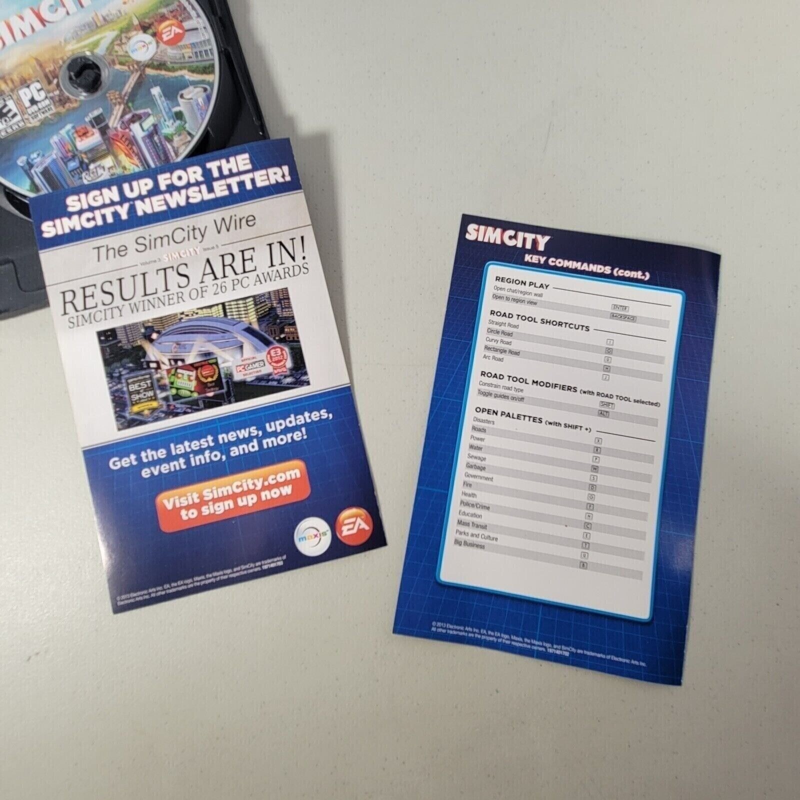 SimCity PC Game Windows 2013 Maxis EA Internet Required Rated E City Simulator