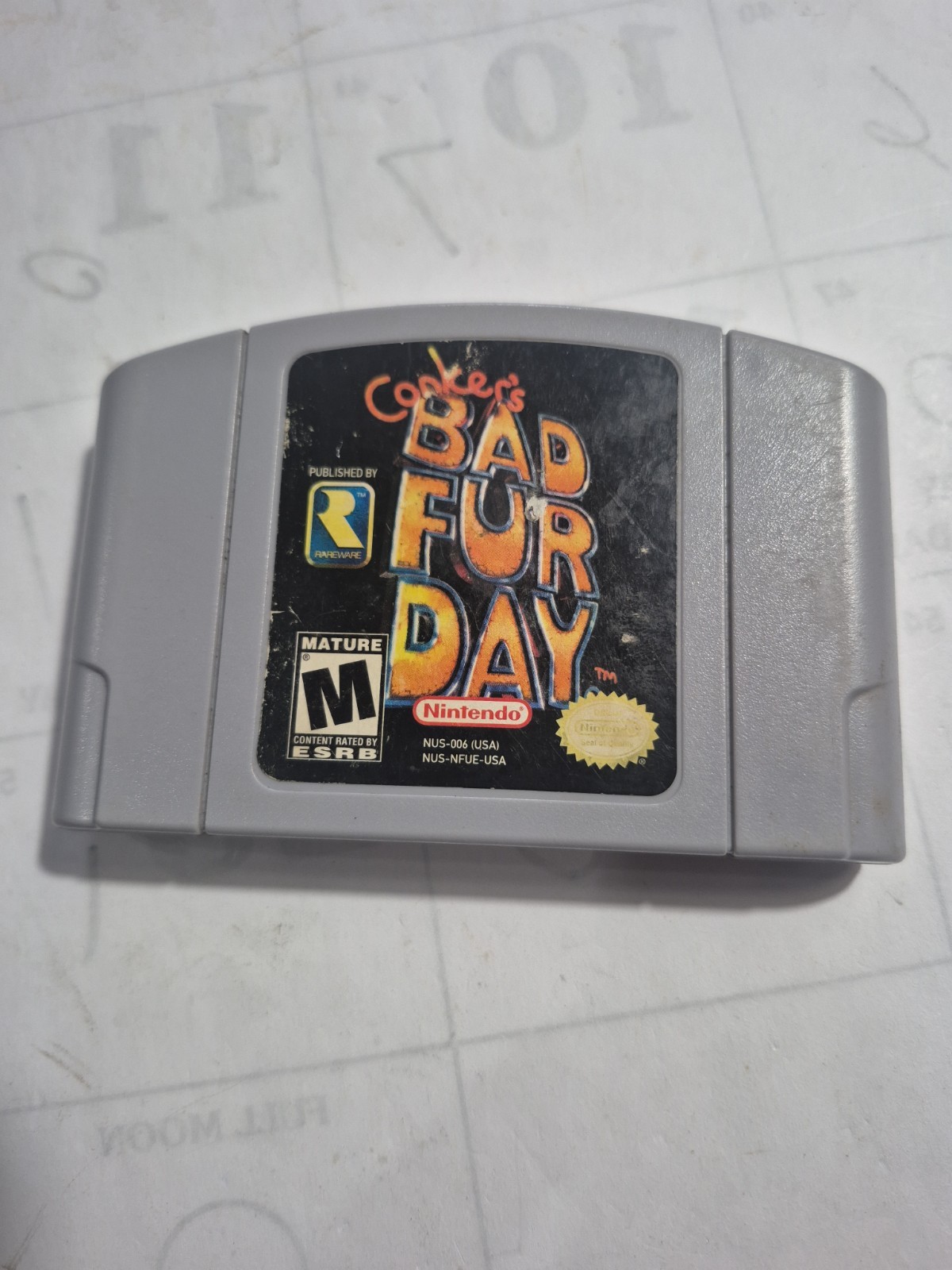 AUTHENTIC! Conker’s Bad Fur Day – N64 GAME CARTRIDGE ONLY – NINTENDO 64 –