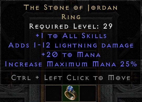 The Stone of Jordan Ring SOJ – Diablo 2 D2R Non-Ladder Softcore PC/PS/NS