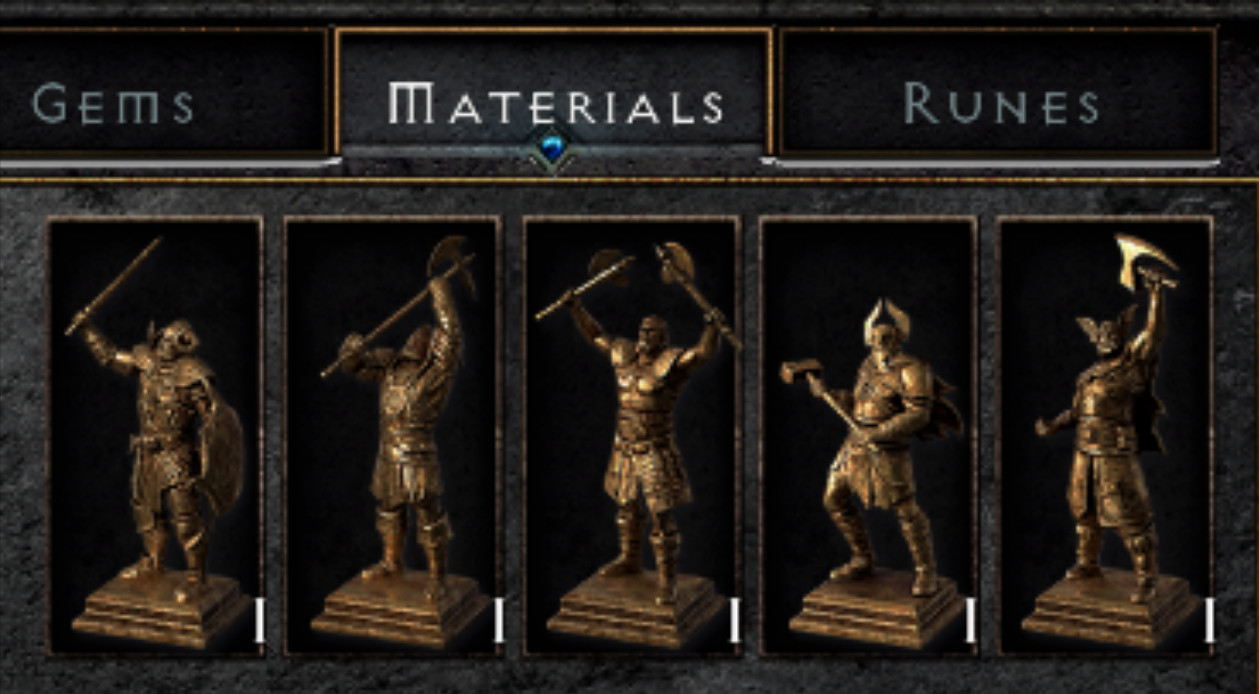 Colossal Ancients Statue Set Diablo 2 Resurrected D2R ROTW PC Ladder Season 14