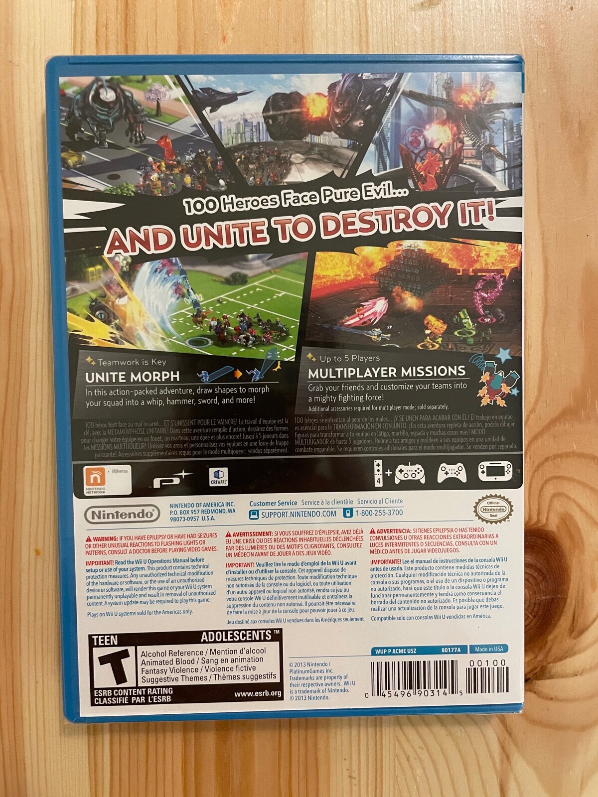 The Wonderful 101 (Wii U, 2013) Brand New