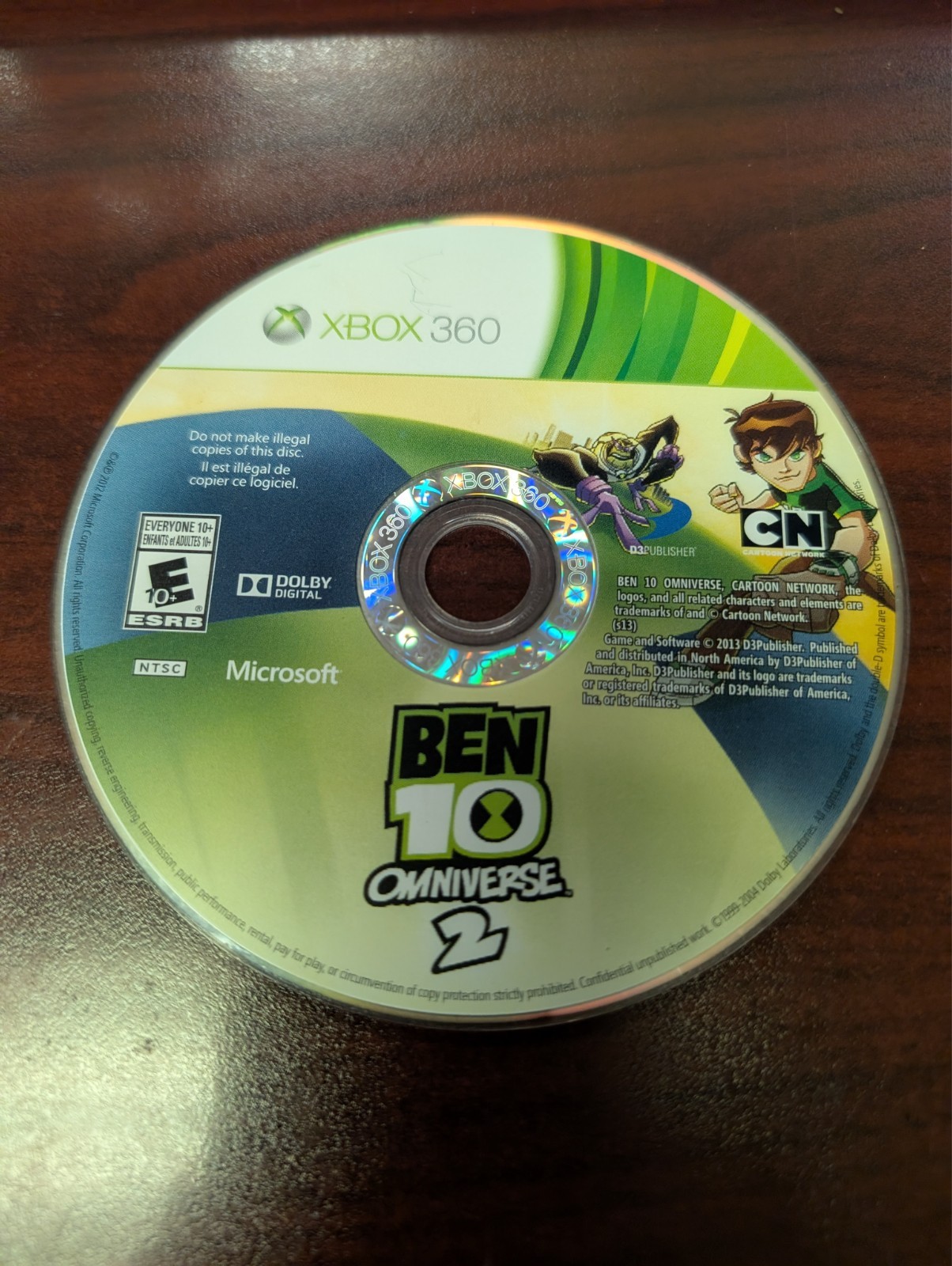 Ben 10: Omniverse 2 (Microsoft Xbox 360, 2013) NO TRACKING – DISC ONLY 4732