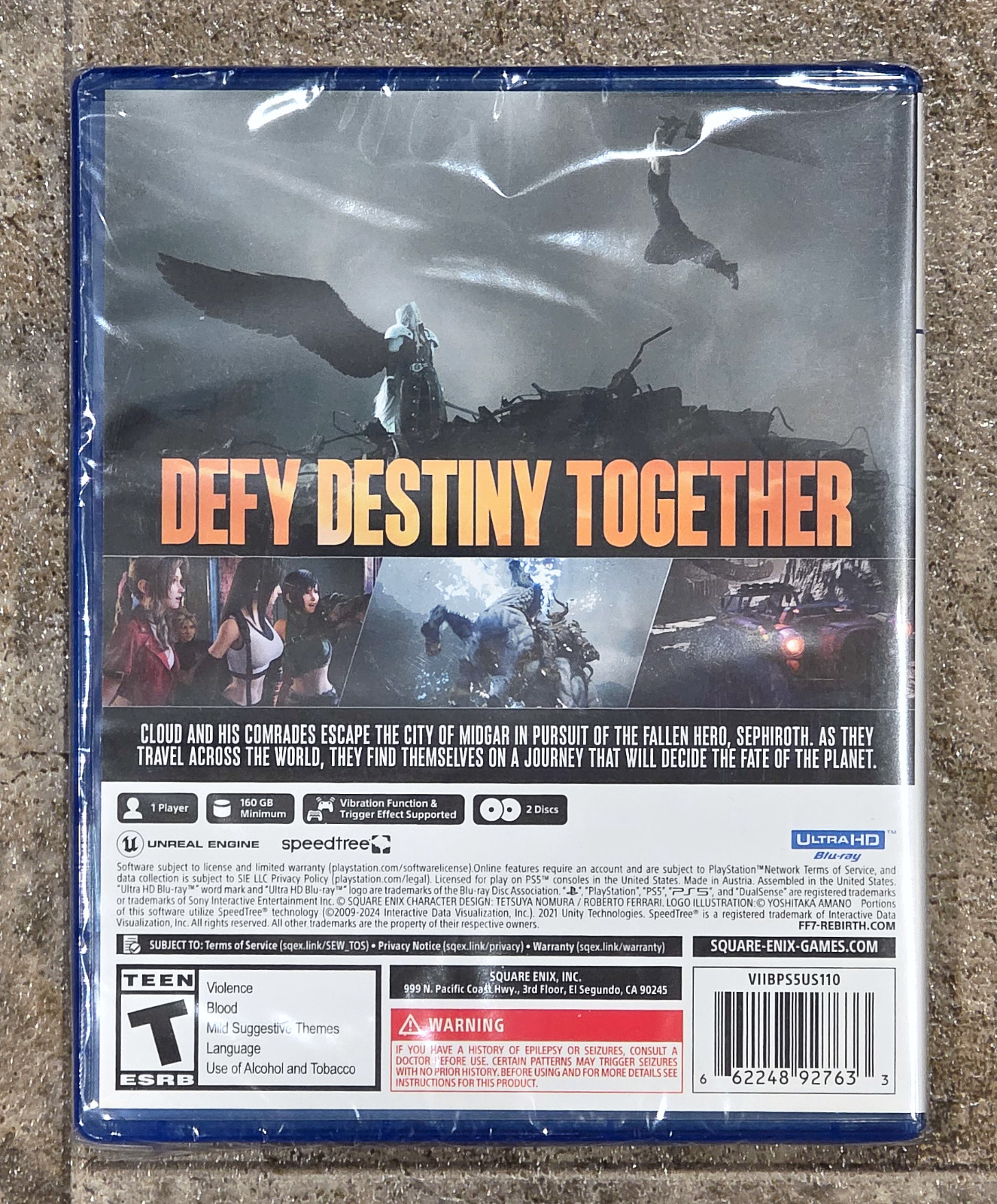 Final Fantasy VII Rebirth (PlayStation 5) PS5 Amazon Edition NEW SHIPS IN A BOX