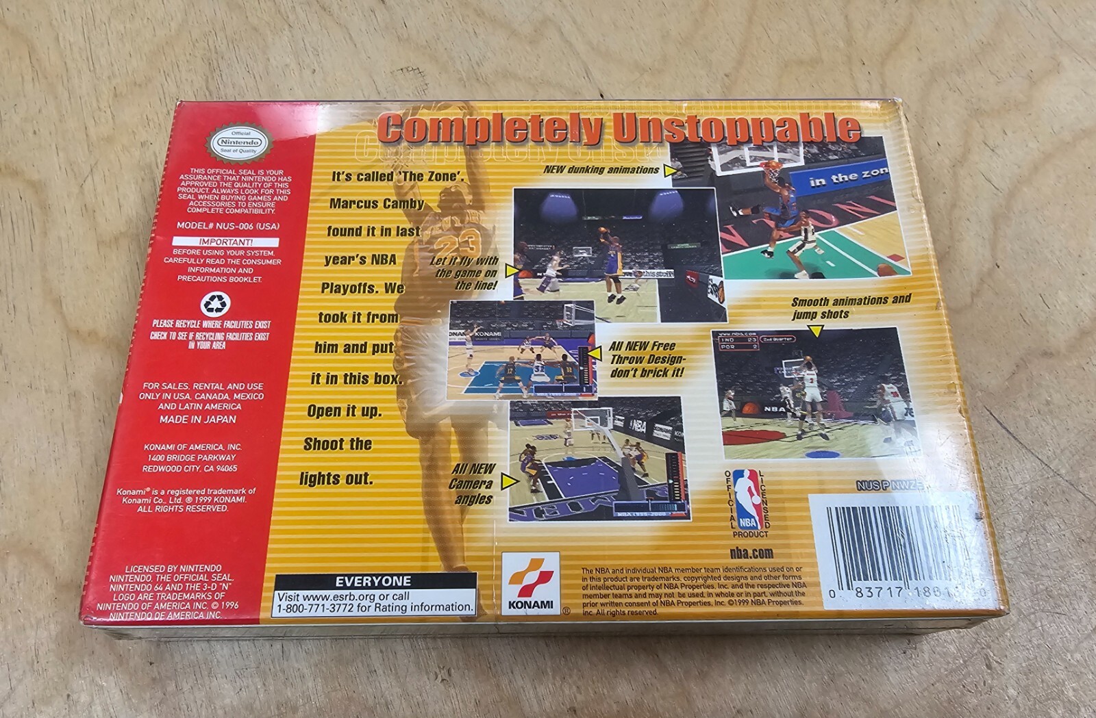 NBA: In the Zone 2000 Nintendo 64 N64 Brand New Factory Sealed RARE