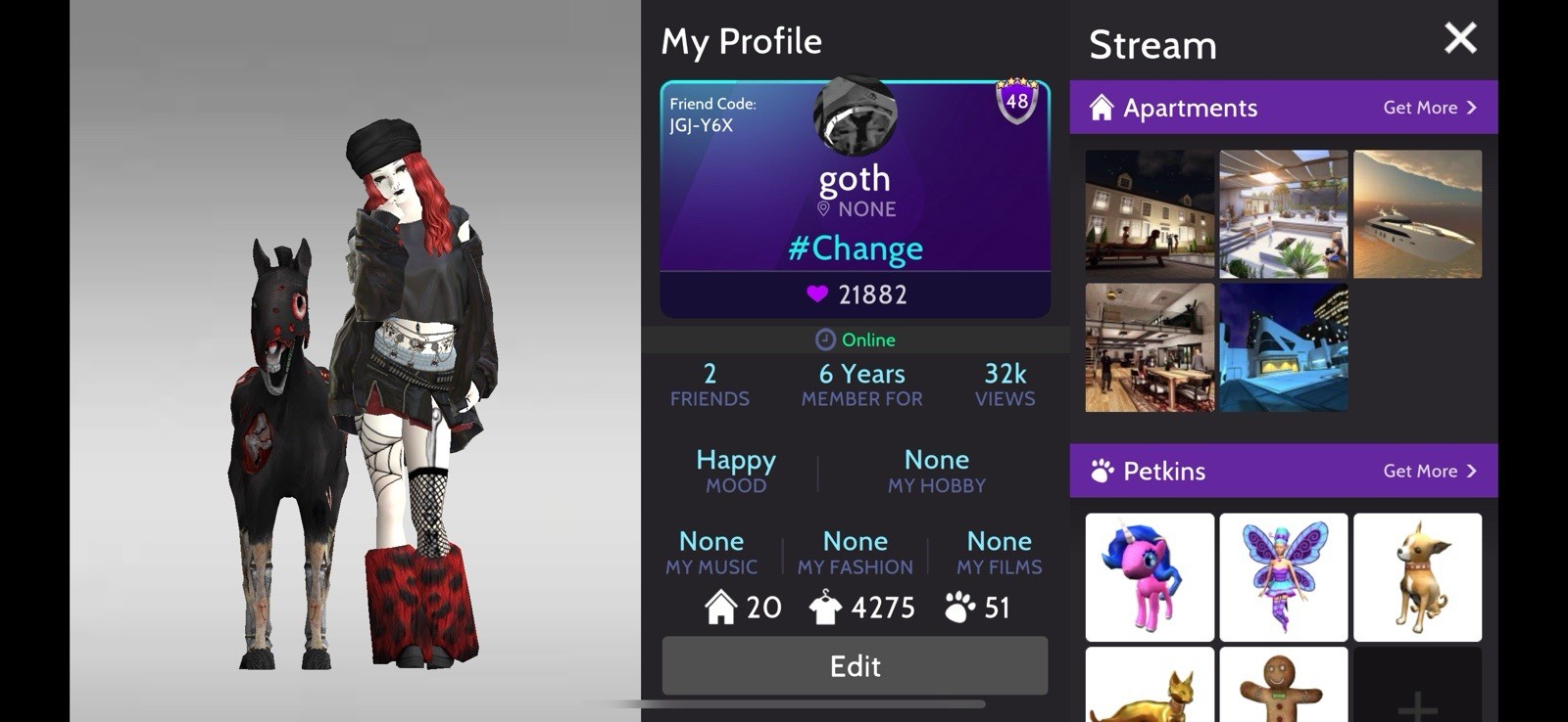 Stacked Avakin Life Account
