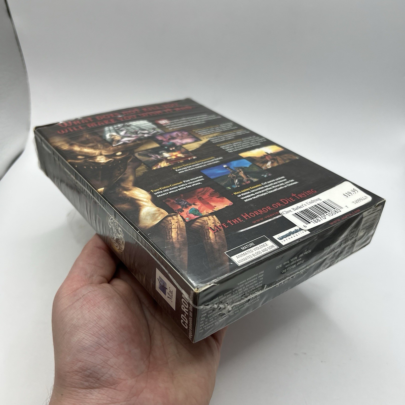 Clive Barker’s Undying EA Games / Aspyr for Mac CD-ROM Complete in Box