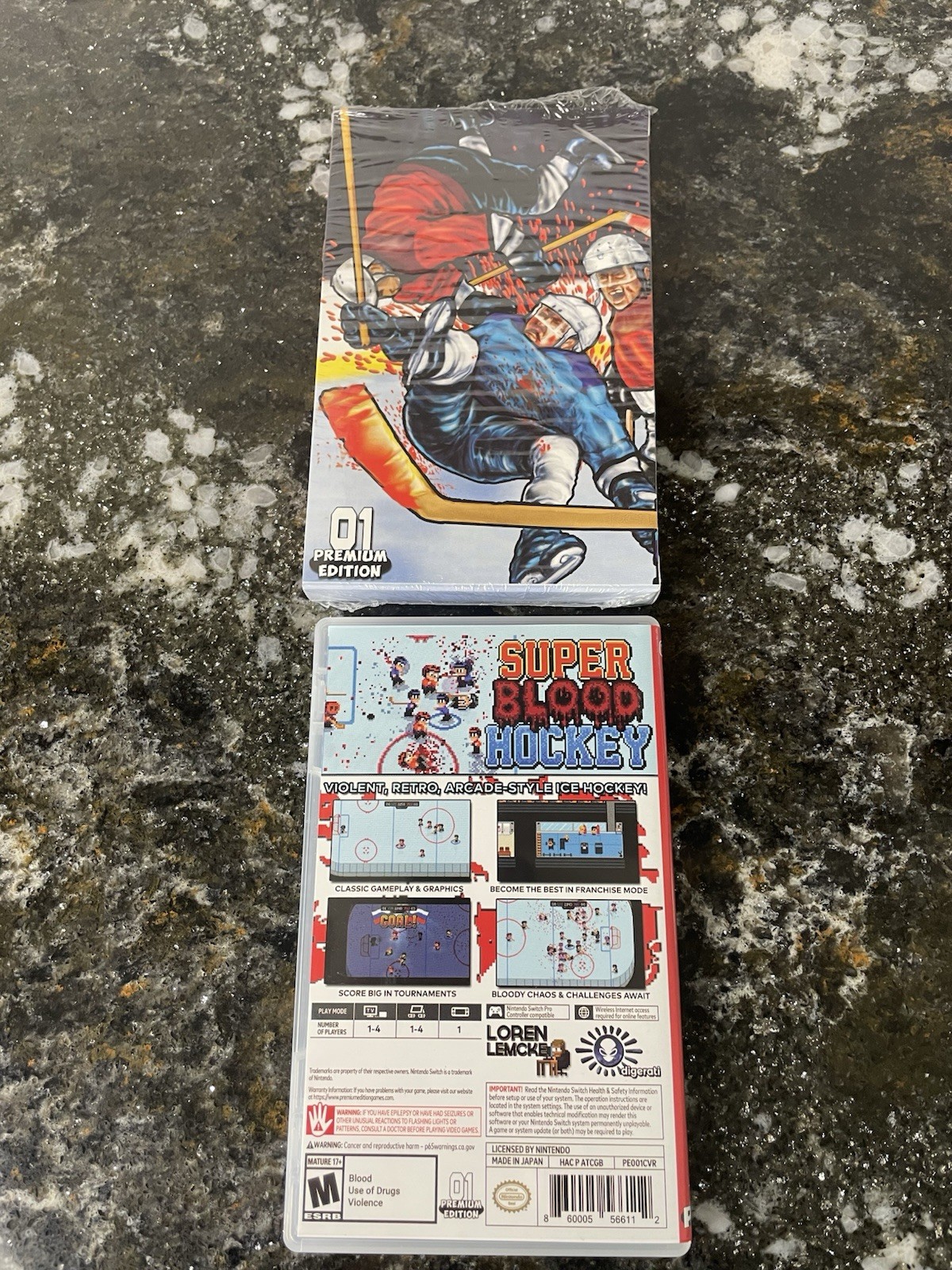Super Blood Hockey – Nintendo Switch – Premium Edition #1 RARE!!