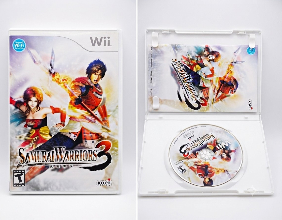 KOEI Samurai Warriors 3 (Nintendo Wii) Game Disc w/ Case, T, NTSC-U/C