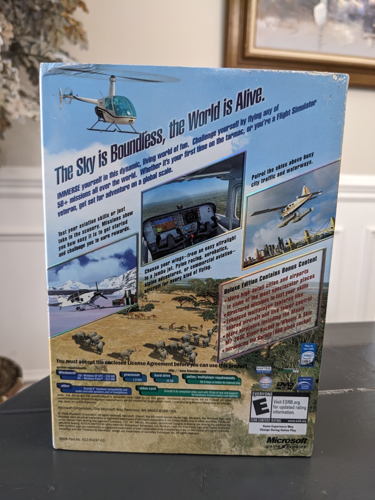 Flight Simulator X : Deluxe Edition (PC, Windows, 2006) 2 DVD – Manual & Key