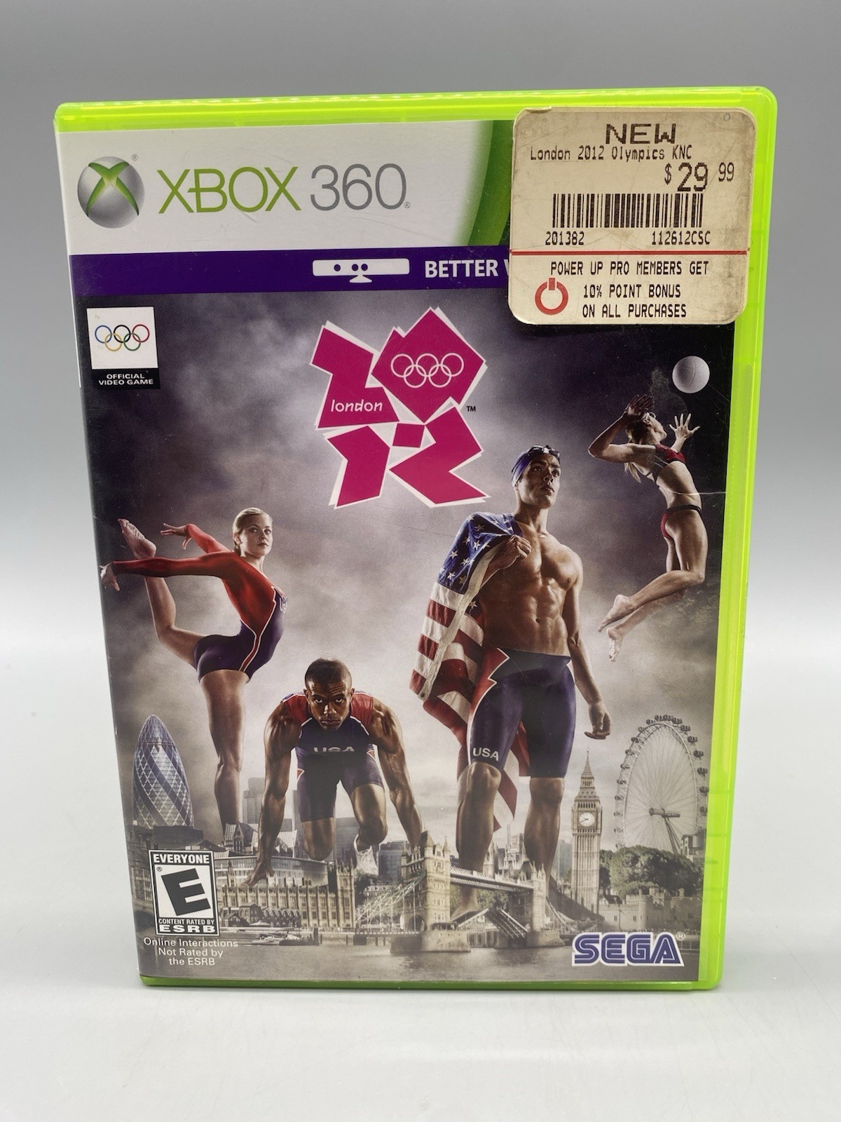 London 2012 Olympics (Microsoft Xbox 360) Case & Manual CIB Complete