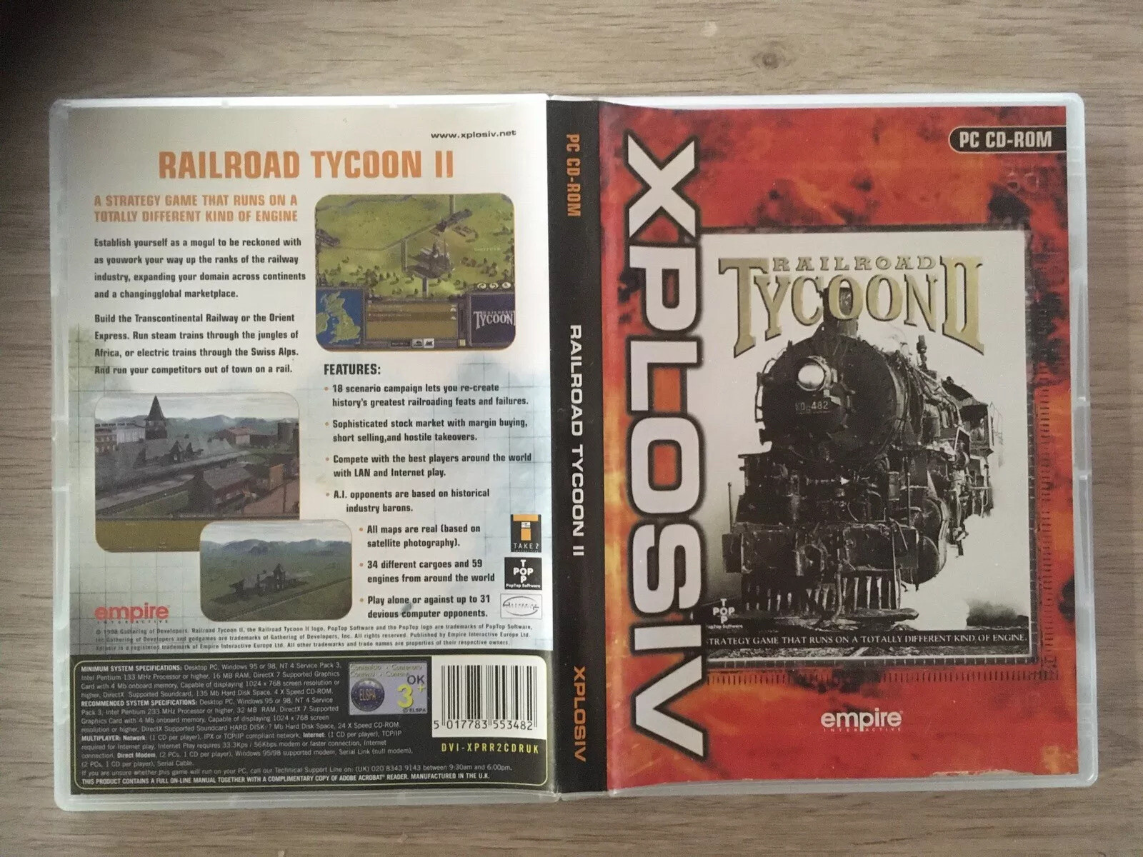 Railroad Tycoon II (Railroad Tycoon 2)(PC, 1998), Windows 95/98