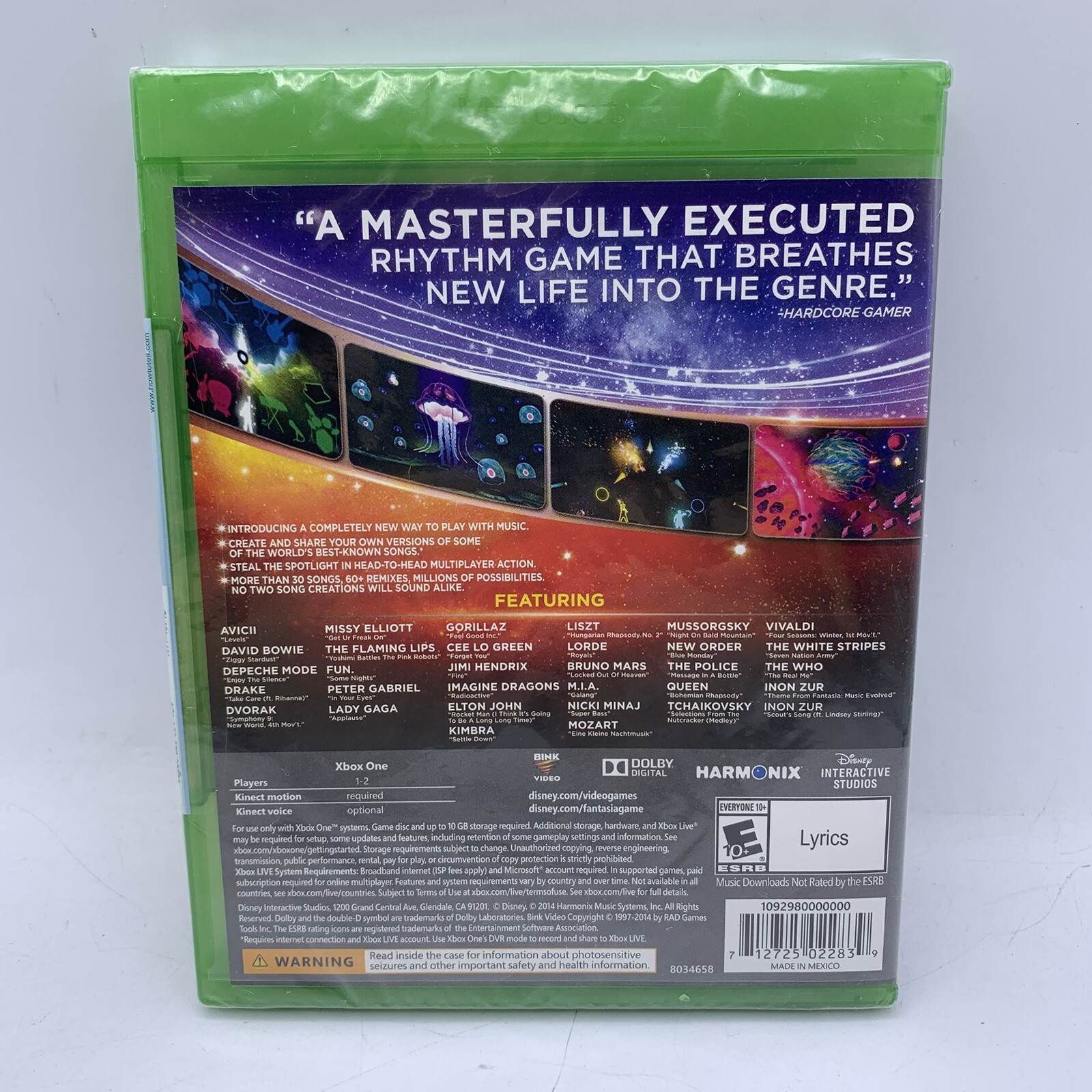 Fantasia: Music Evolved (Microsoft Xbox One, 2014) Disney BRAND NEW SEALED