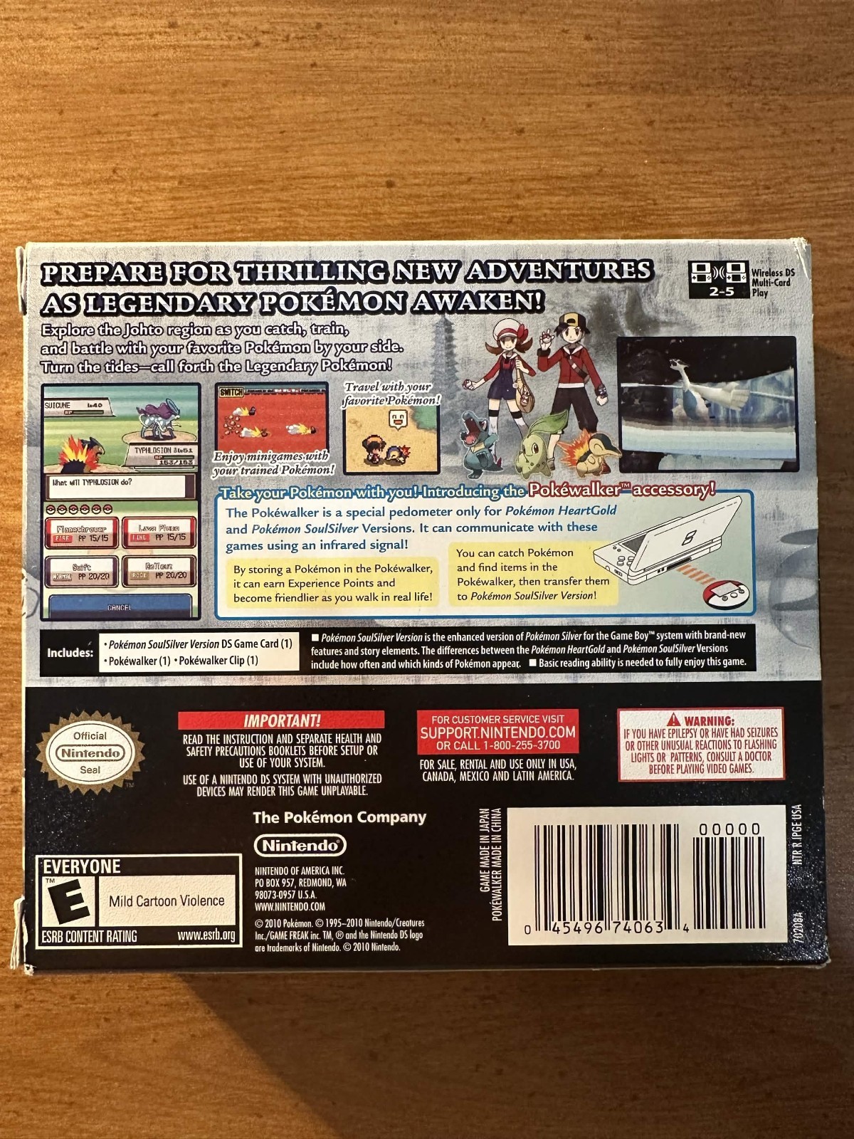 Pokemon: SoulSilver Version with Pokewalker CIB