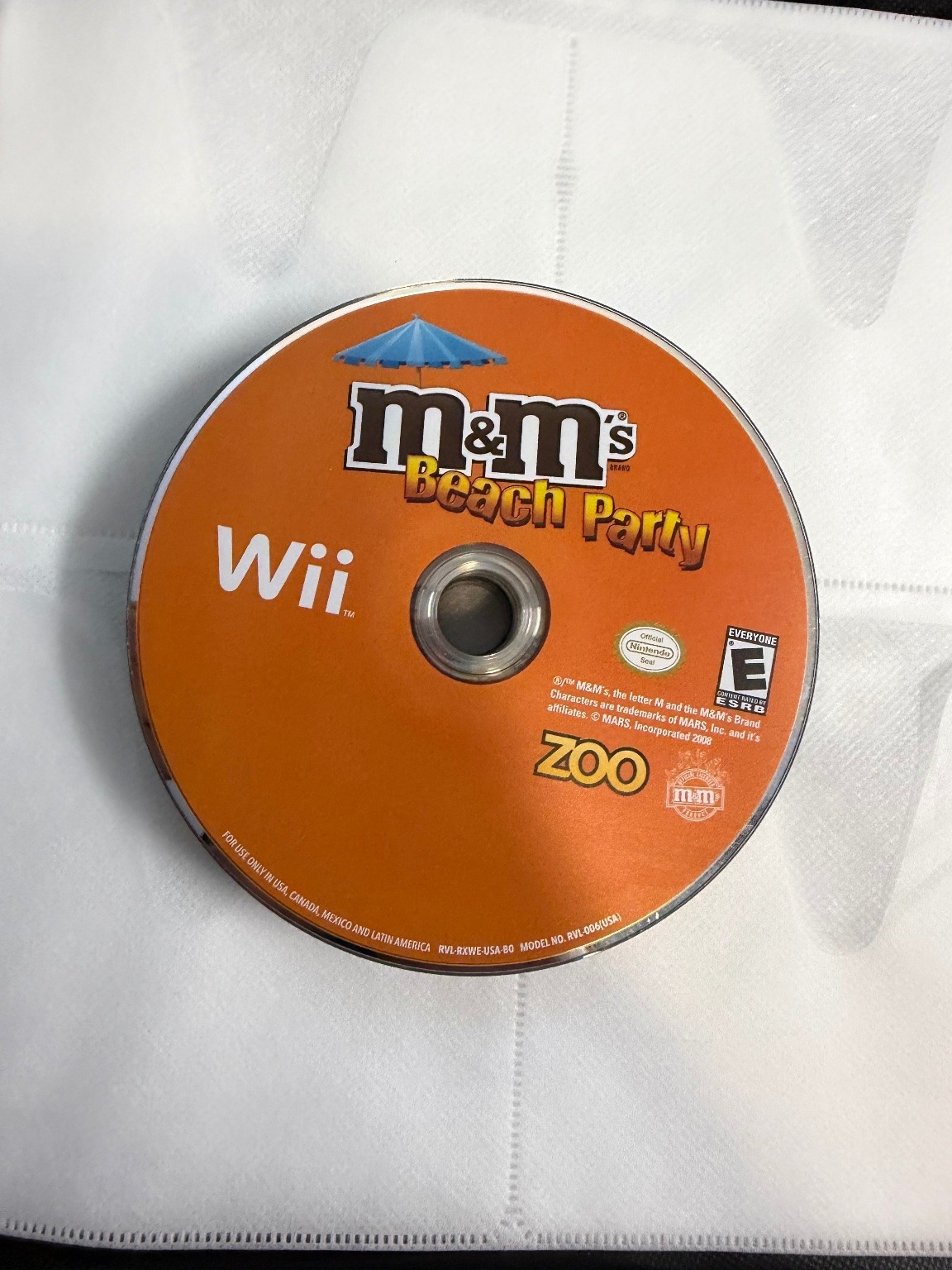 M&M’s Beach Party Wii Video Game Nintendo Party Multiplayer Fun