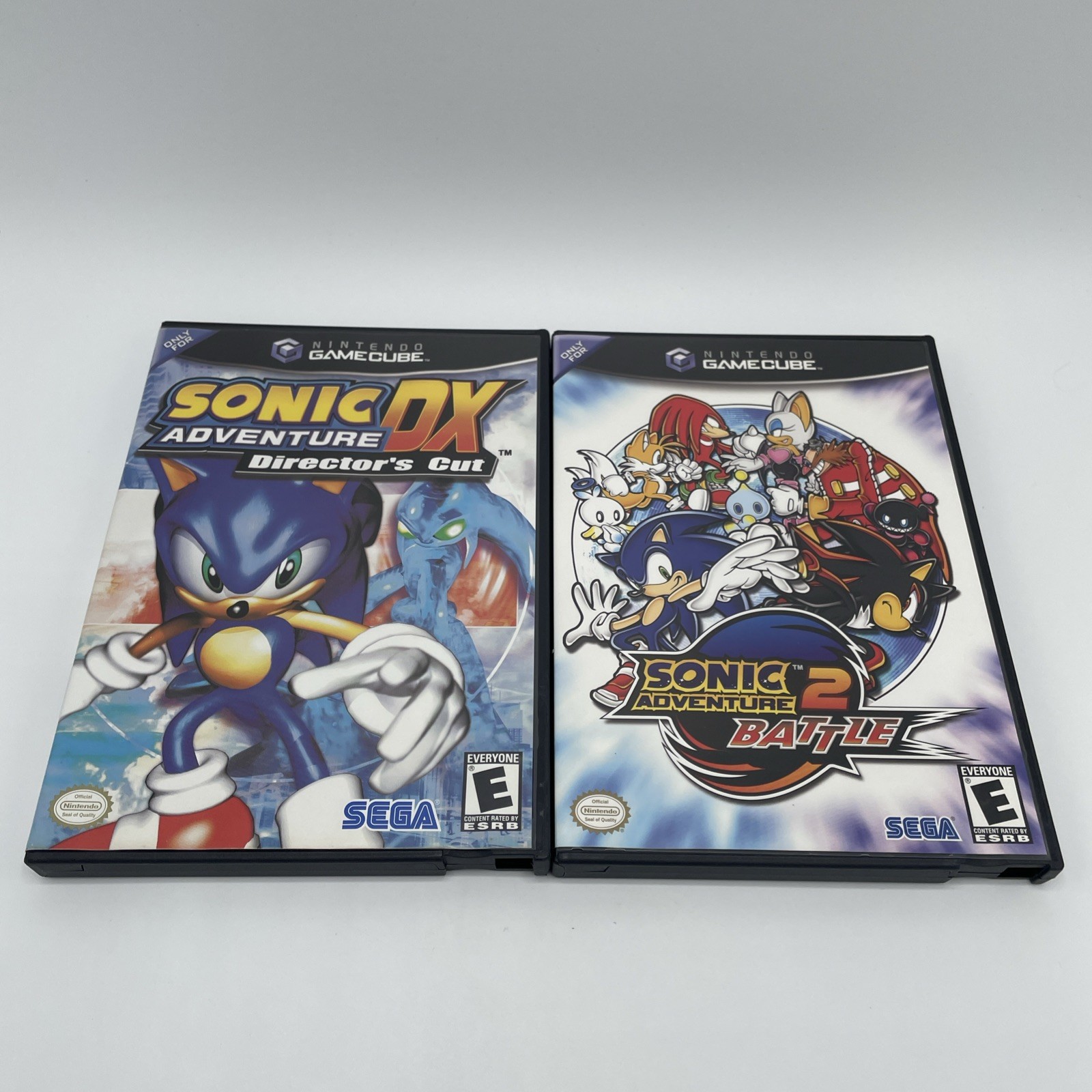 Sonic Adventure DX 1 & 2 Battle Nintendo GameCube Lot Of 2 Games Complete CIB BL