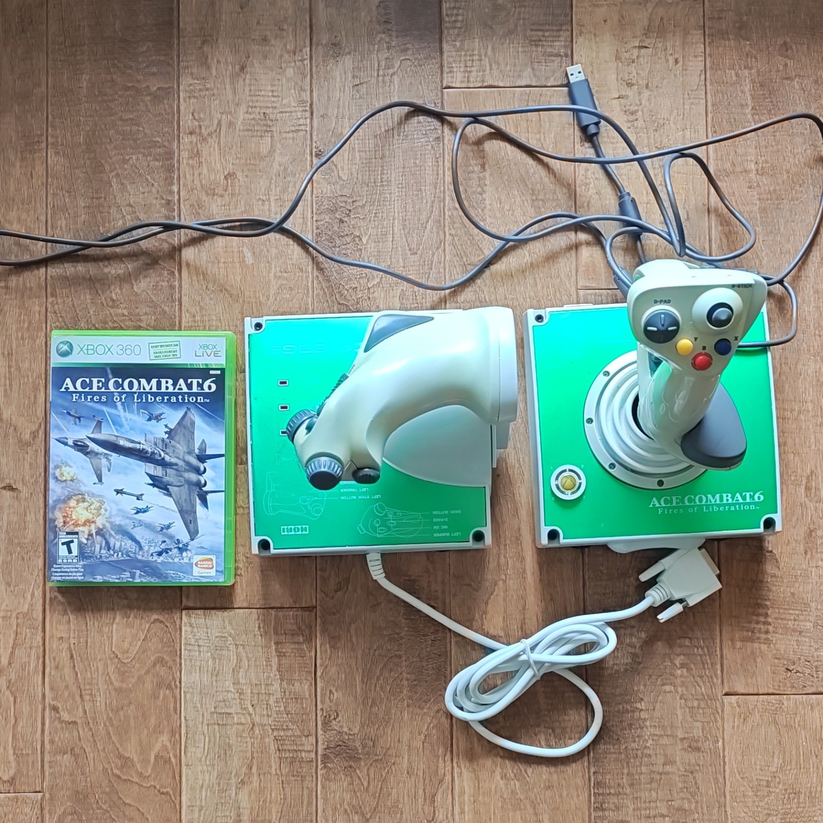 Ace Combat 6 Fires of Liberation Xbox360 Ace Edge Flight Stick Controller Bundle