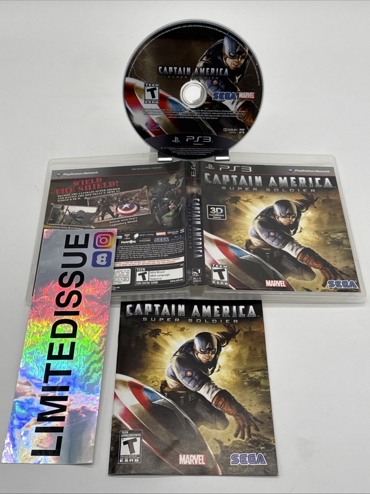 Captain America: Super Soldier (Sony PlayStation 3, PS3, 2011) CIB Tested