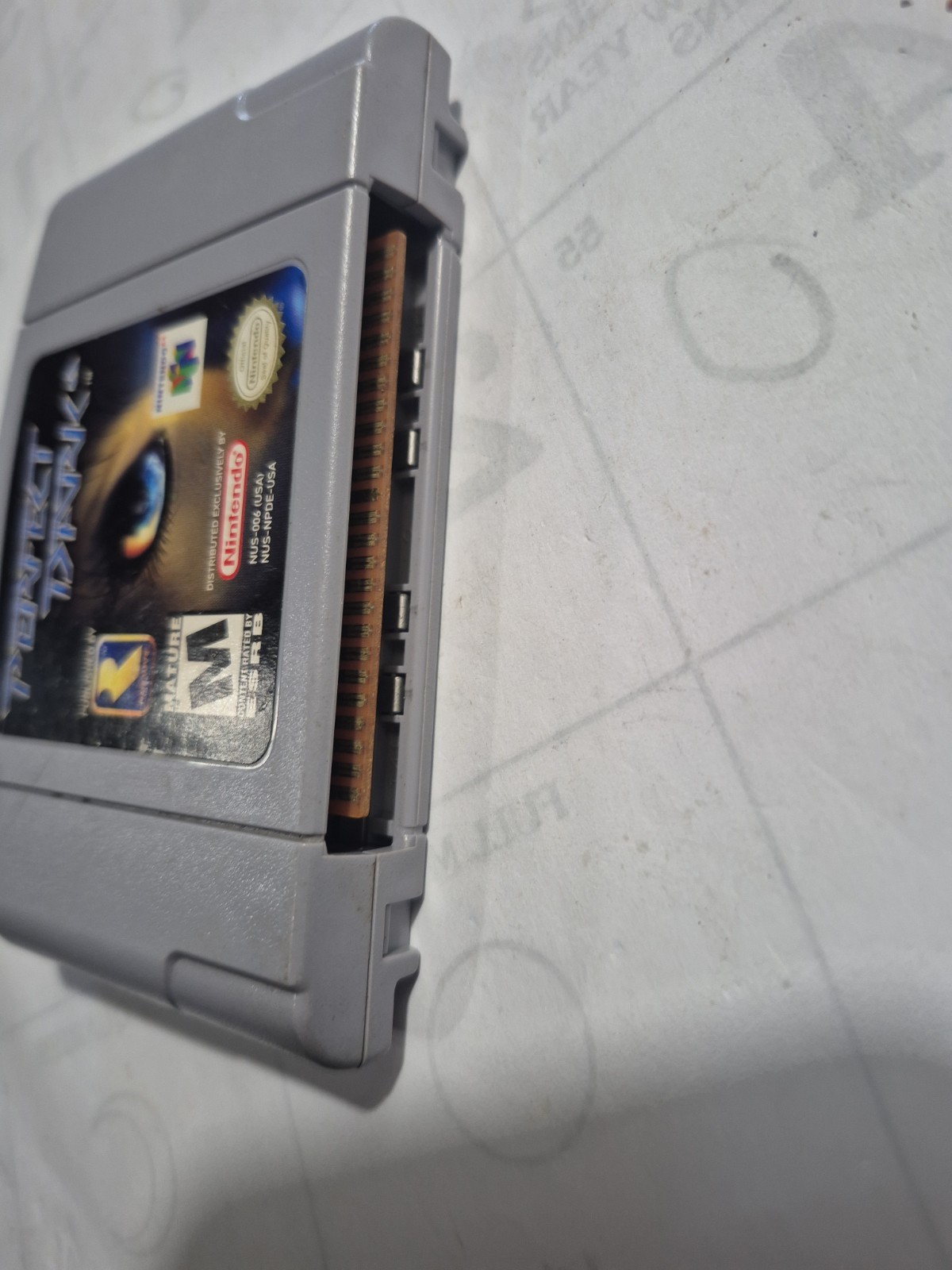 Rareware Perfect Dark Nintendo 64 N64 Game Cartridge Shooter Multiplayer M