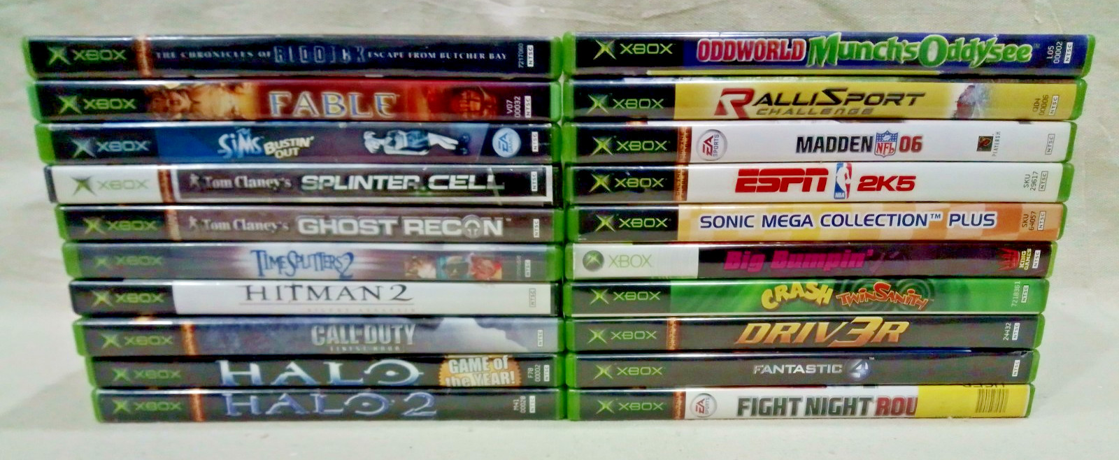 Original XBOX LOT D – 20 Games TESTED CIB Acceptable and Up – Crash – Riddick