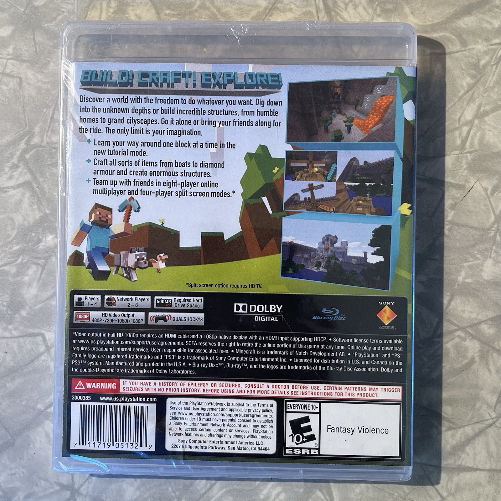Minecraft PlayStation 3 Edition [SEALED NEW] PS3 Sony PlayStation Mojang
