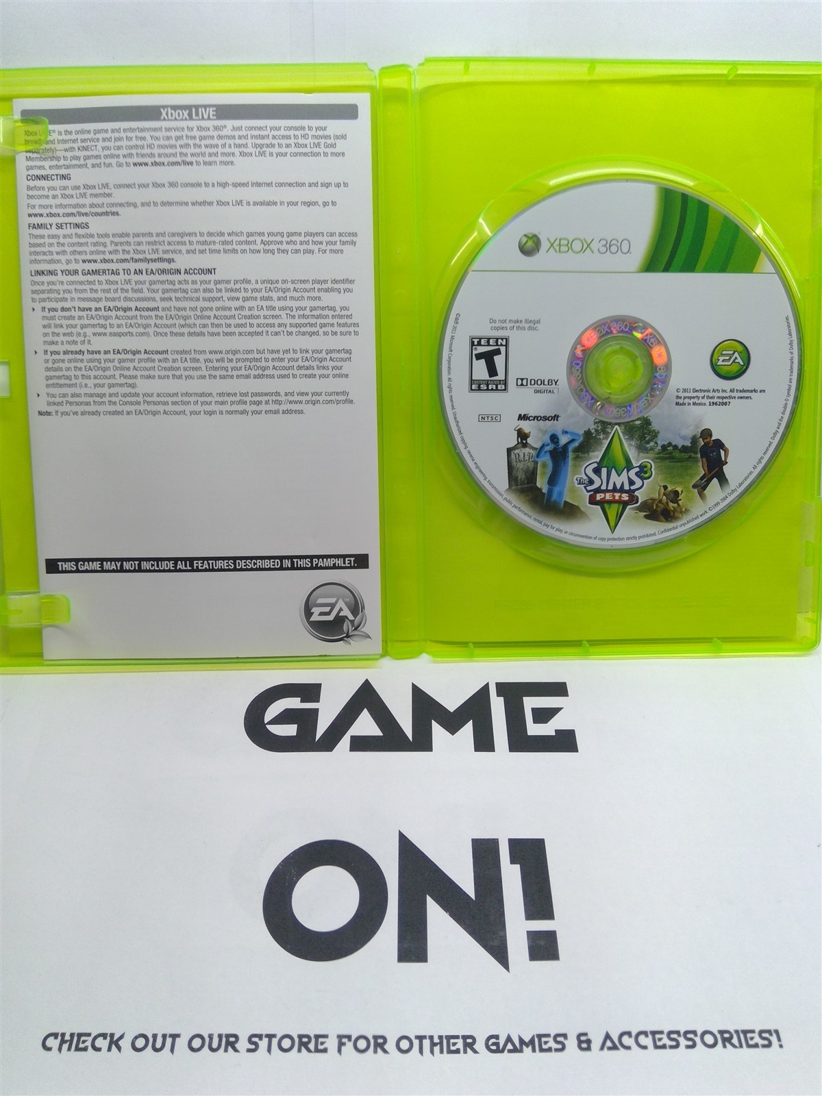 The Sims 3: Pets (Xbox 360, 2011) Complete Tested Working – Free Ship