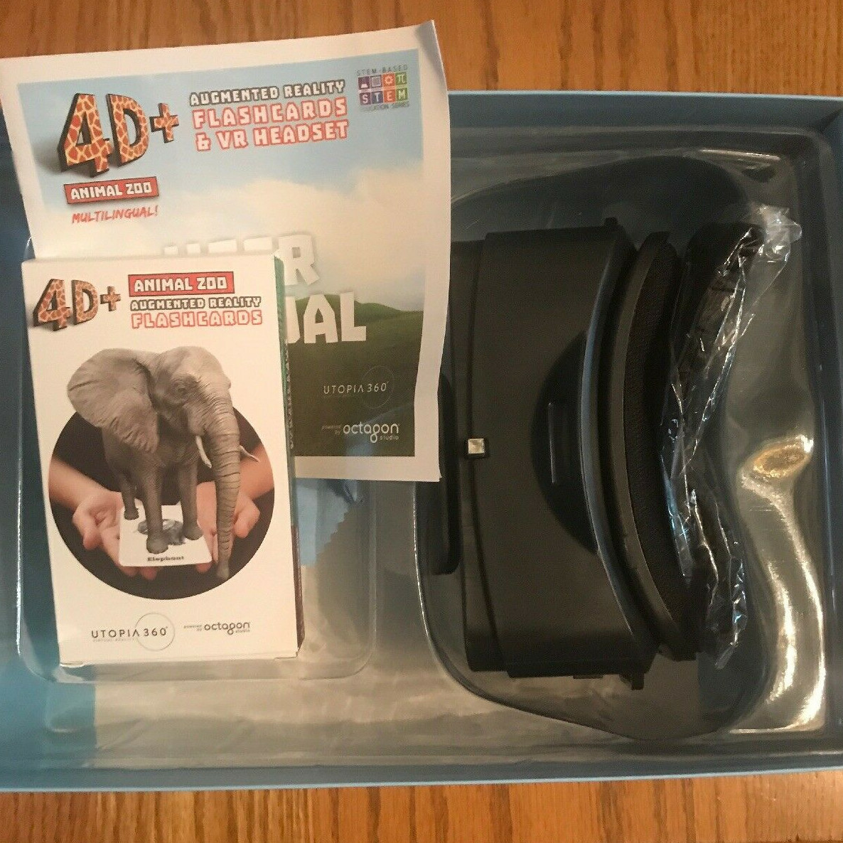 Emerge V1-0217-1 Augmented Virtual Animated Reality Headset 4D+ Animal Zoo