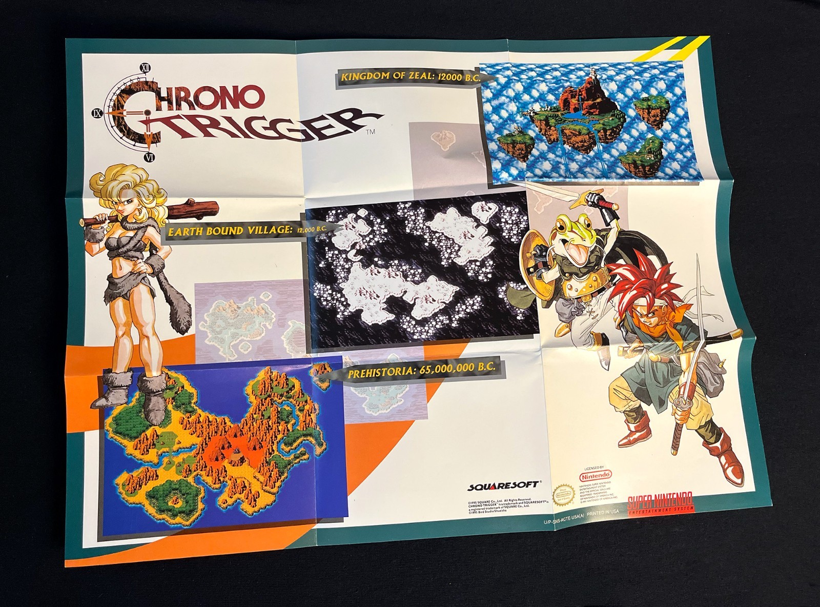 Chrono Trigger – Super Nintendo SNES Complete in Box CIB w/ Posters Authentic