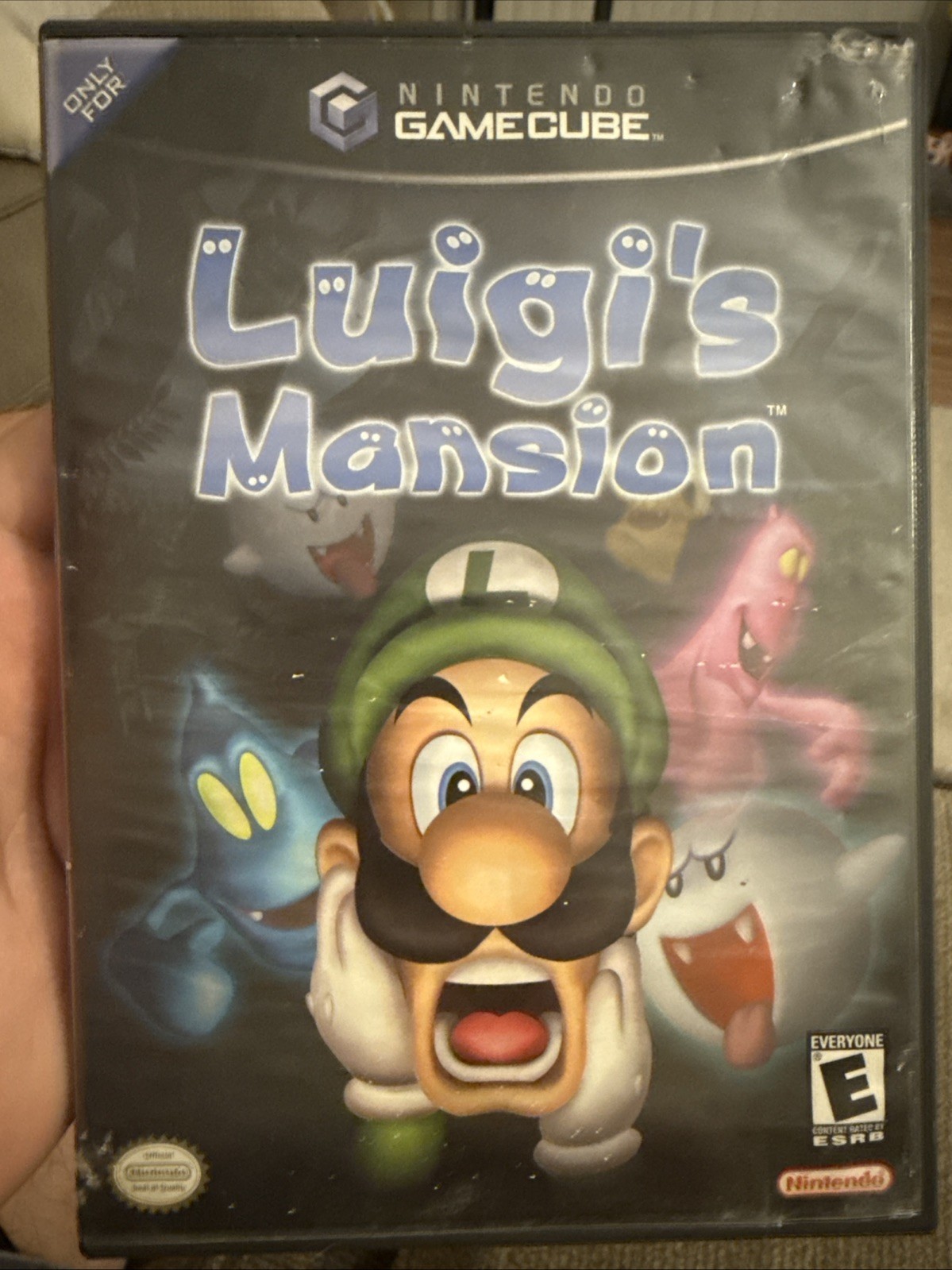 Nintendo GameCube Luigi’s Mansion Black Label Complete Manual Disc Tested