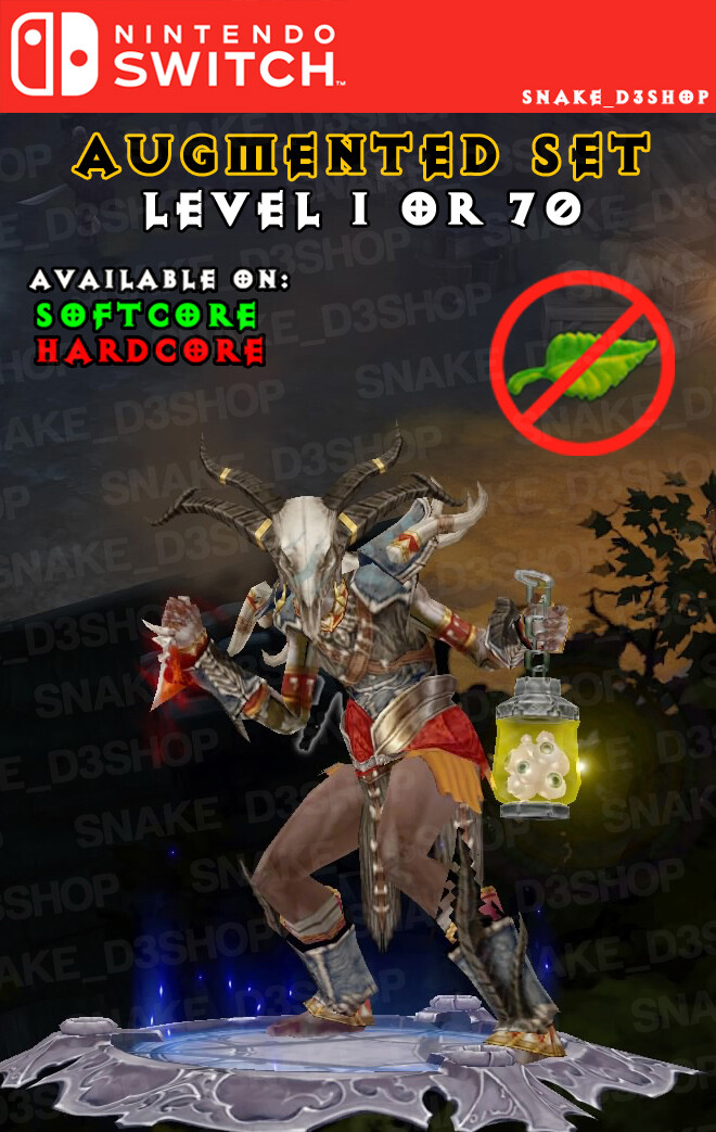 Diablo 3 Nin. Switch – Unmodded Primal – Mundunugu’s Set – Witch Doctor 2.6.8