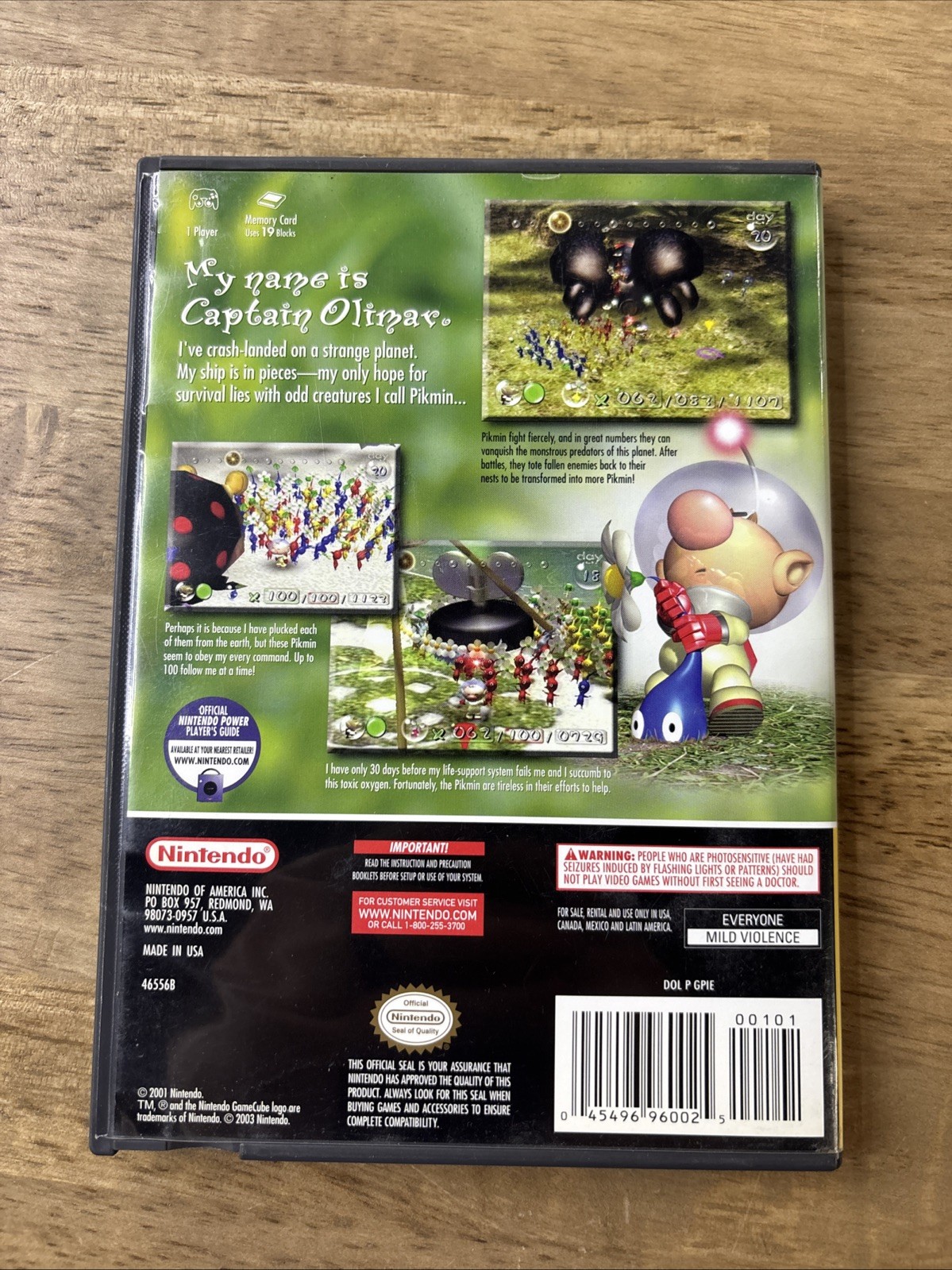 Pikmin Nintendo Gamecube CIB Complete