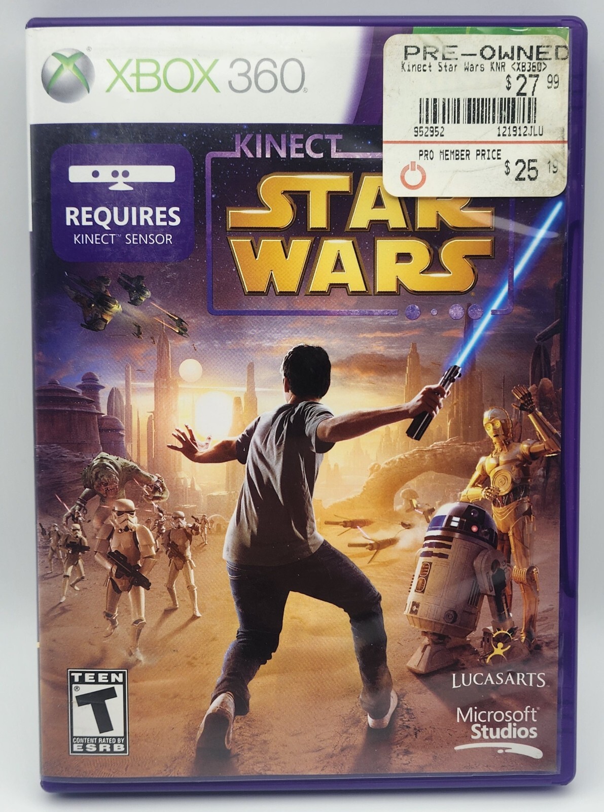Kinect Star Wars (Microsoft Xbox 360, 2012) Used