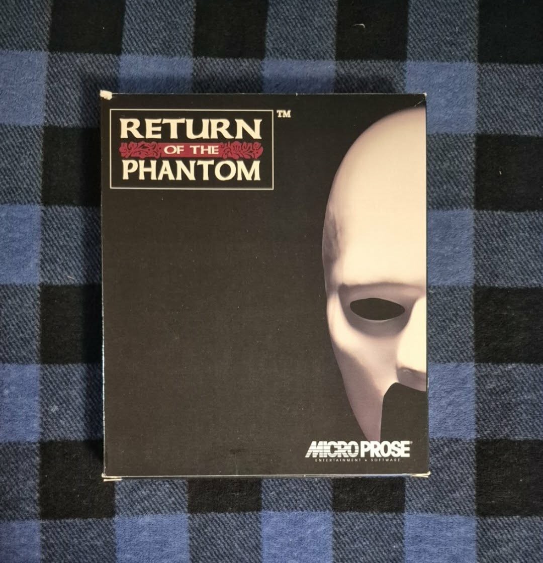 RETURN OF THE PHANTOM – MICROPROSE IBM PC 3.5″ MS-DOS BIG BOX GAME – SLASH