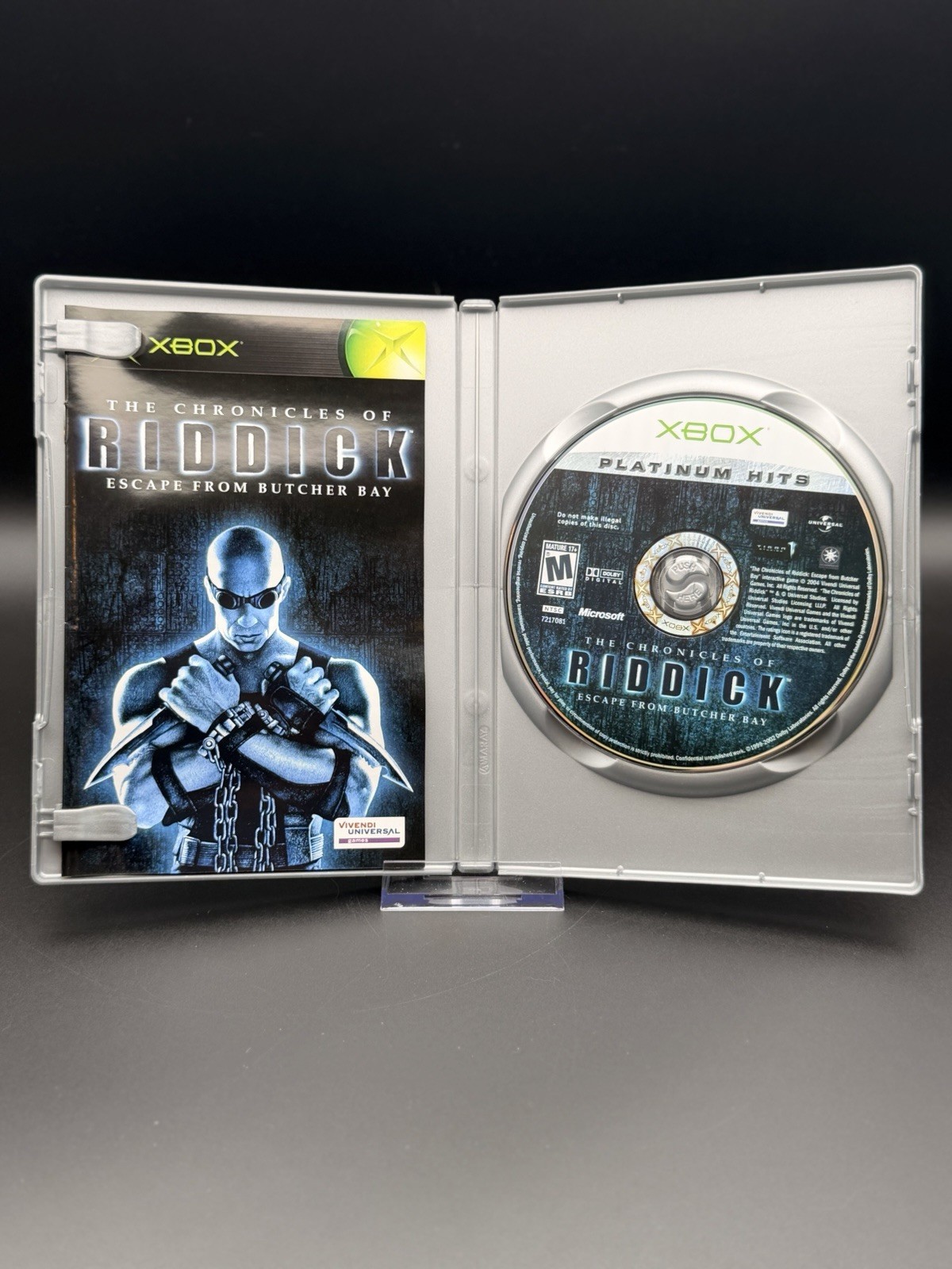 The Chronicles of Riddick: Escape From Butcher Bay Platinum Hits Xbox CIB Tested
