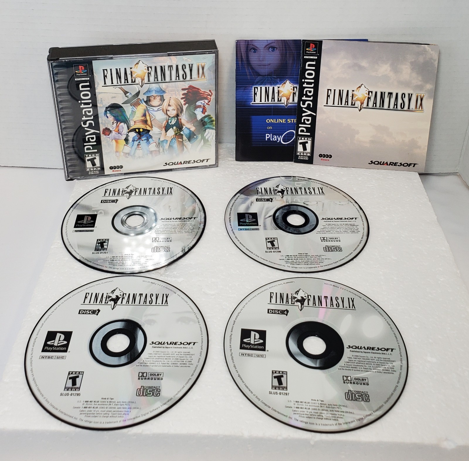 Final Fantasy IX 9 (Sony Playstation 1) Black Label CIB w. Reg Card TESTED✅️
