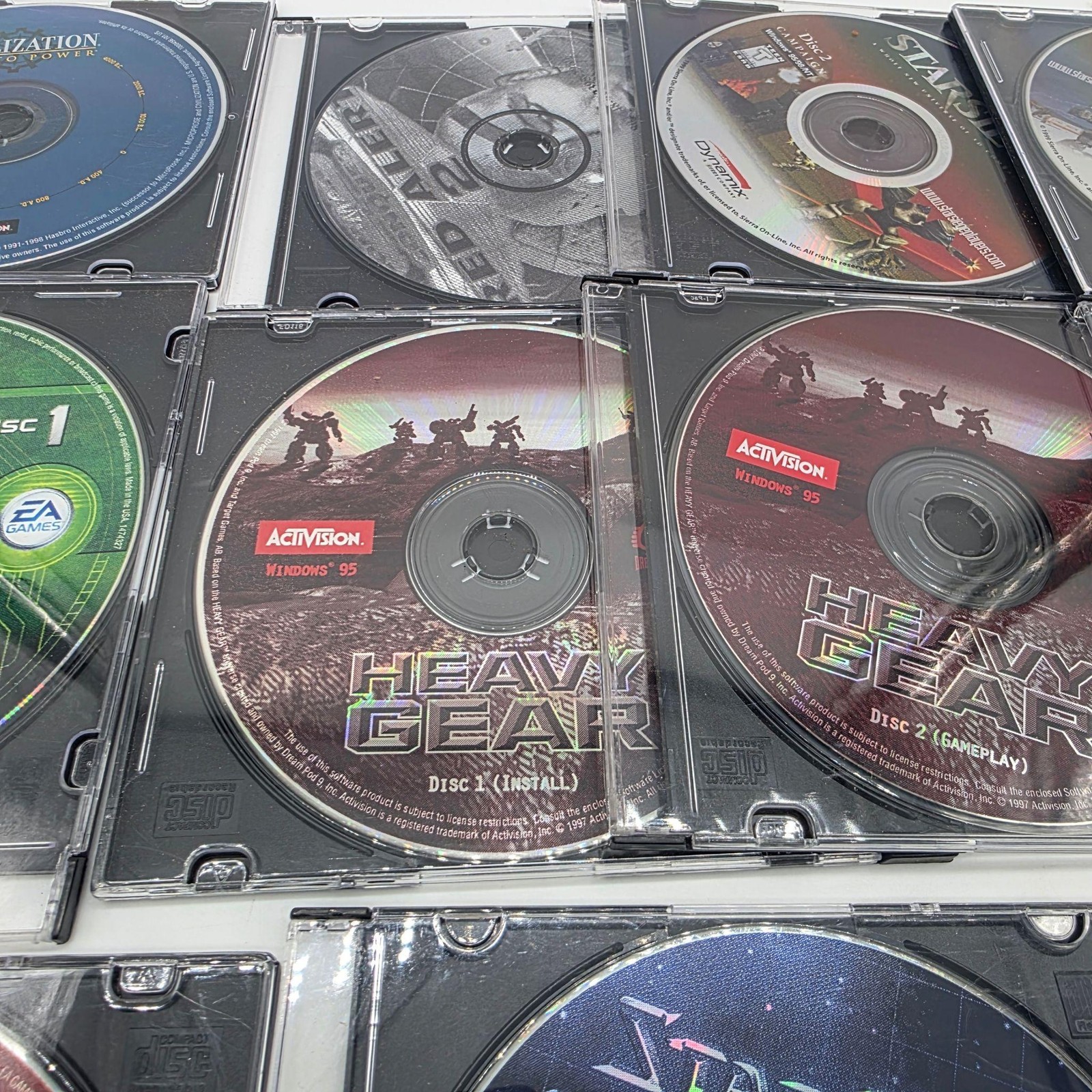 PC CD-ROM Strategy Lot Blizzard StarCraft C&C Generals Starsiege MechWarrior 2