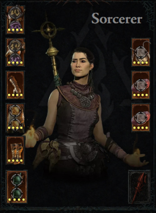 🔥Season 10 DIABLO 4 🔥 All Gears of 1GA Build (No Chaos or Mythic Item)