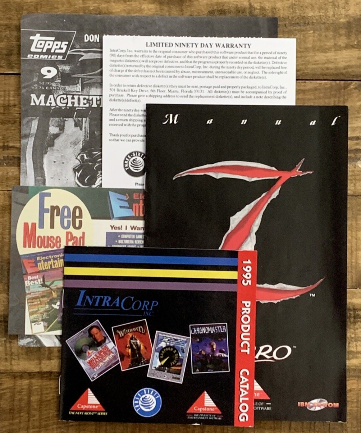 Vintage Zorro PC Game CD Rom 1995 Plus Manuals Boxed
