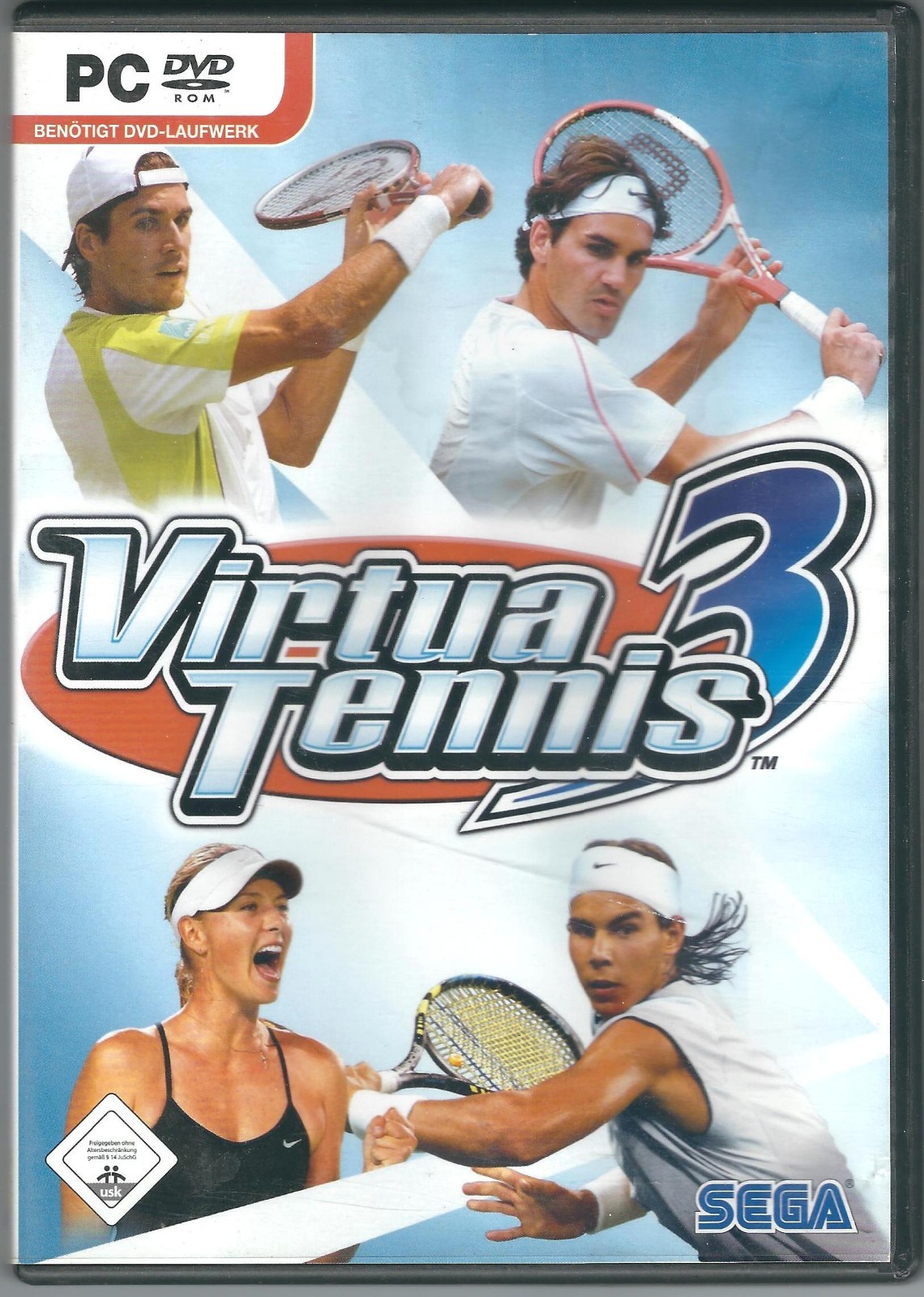 GERMANY – Virtua Tennis 3 PC DVD Video Game – MARIA SHARAPOVA – TOMMY HAAS