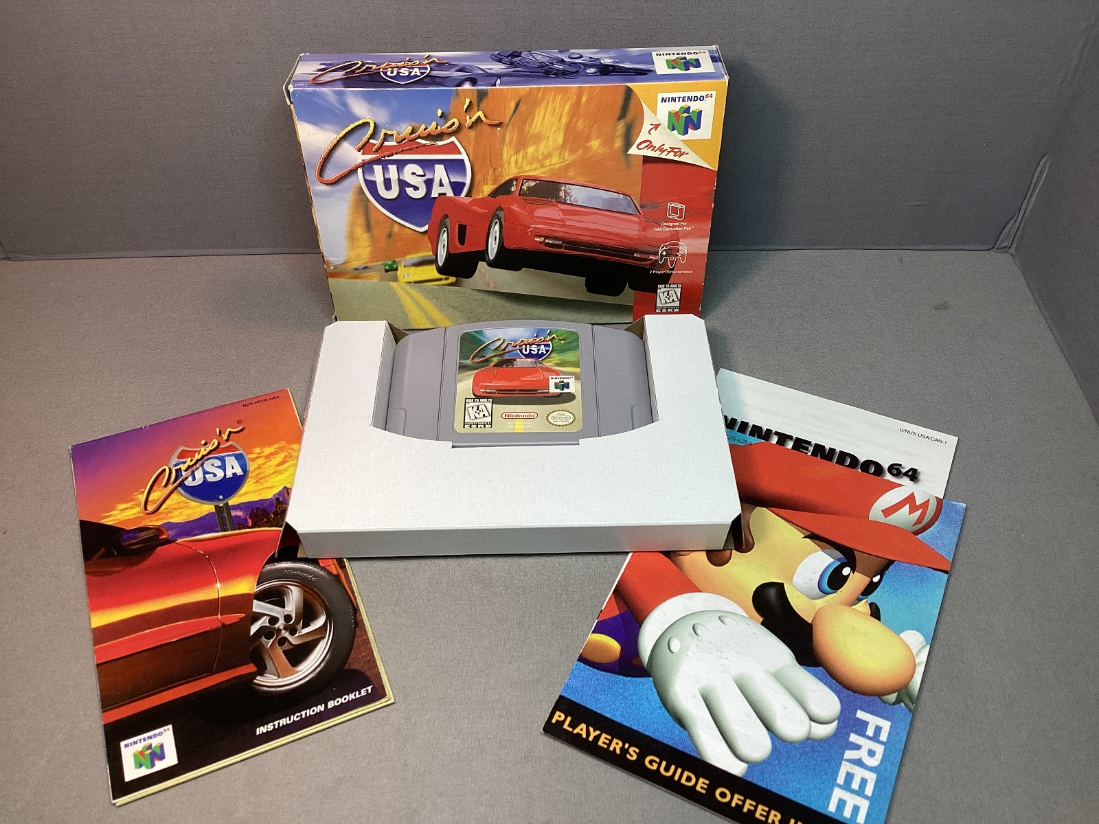 Cruis’n USA N64 – Nintendo 64 (1996) Complete In Box CIB