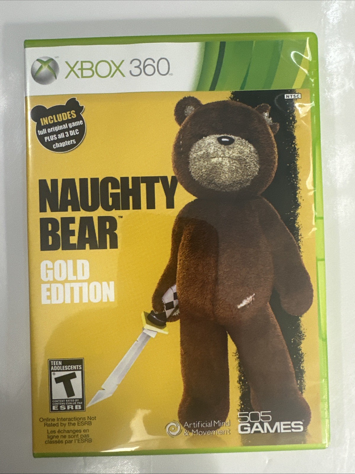 Naughty Bear – Gold Edition (Microsoft Xbox 360, 2011) Complete, CIB – Tested