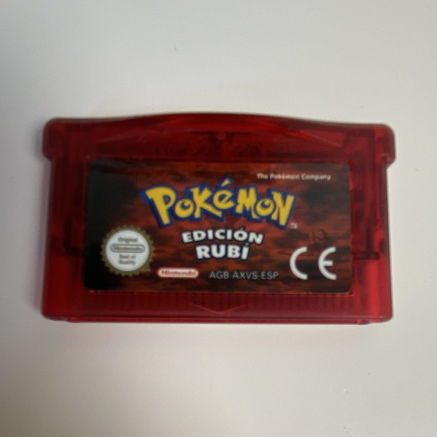Nintendo Pokémon Ruby Game Boy Advance PAL Spain 2003 Dry Battery