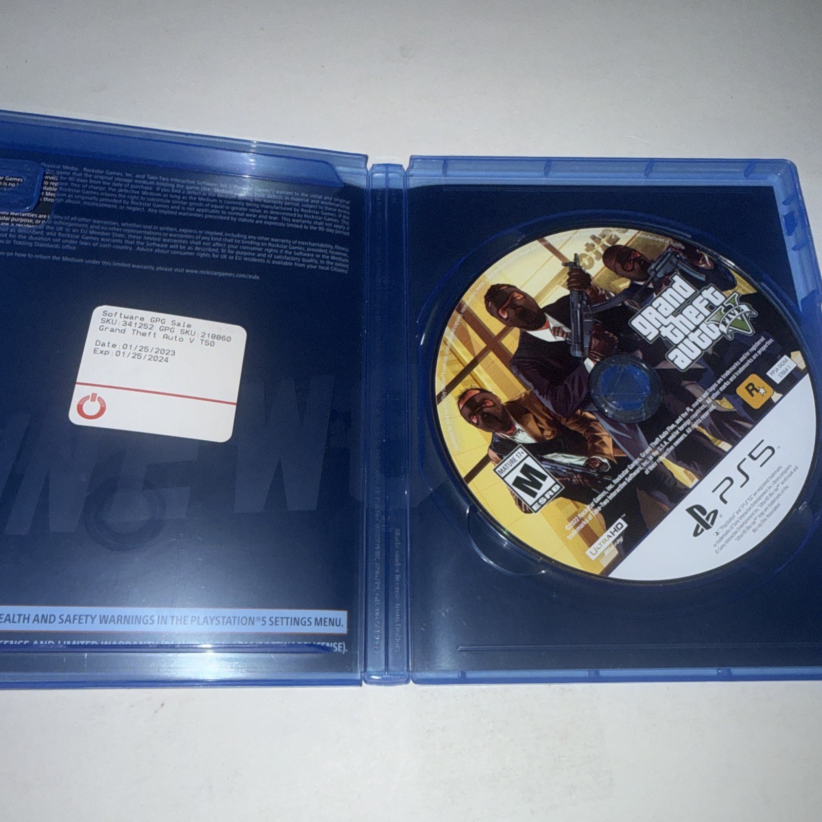 Grand Theft Auto 5 Sony PlayStation 5 Video Game 2022 In Original Case