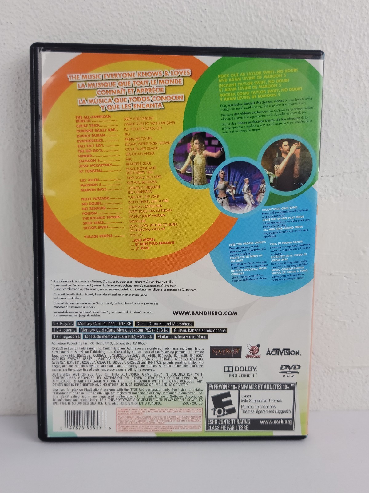 Band Hero (PS2) Tested & Complete CIB + VG DISK TESTED WORKING