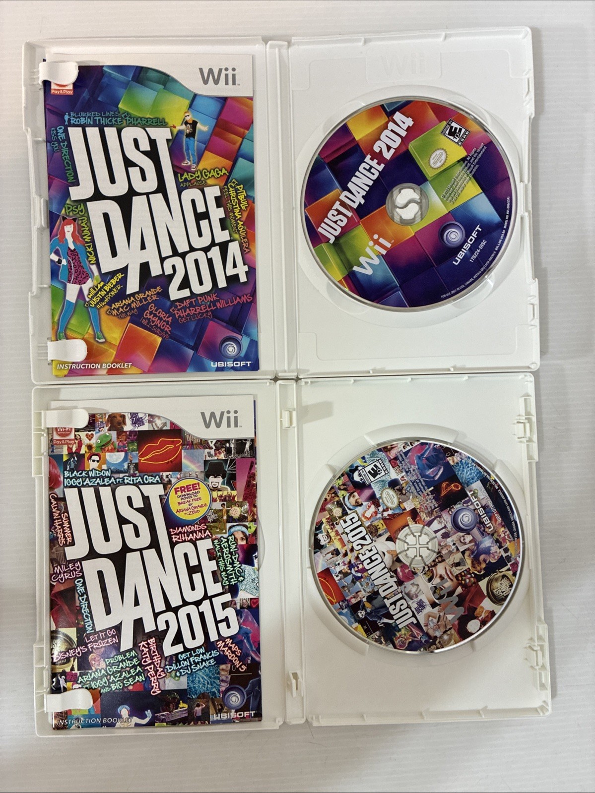 Just Dance Wii Game Lot of 10 1 2 3 4 2014 2015 2016 2018 2019 2020 CIB Manuals
