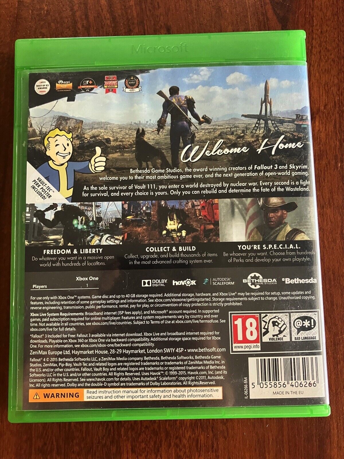Fallout 4 Xbox One PEGI 18 Bethesda Open World RPG Action Adventure Video Game