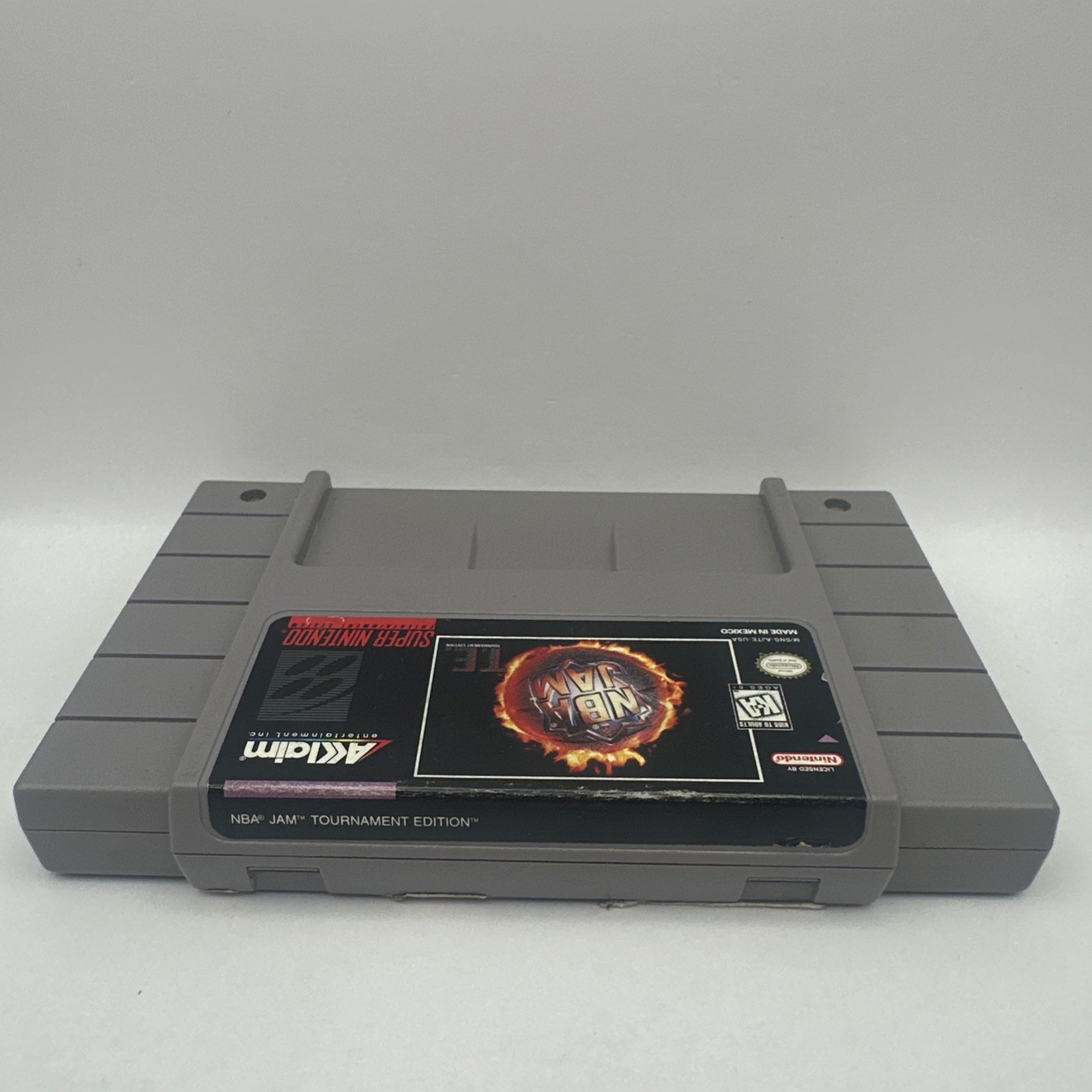 NBA JAM Tournament Edition Super Nintendo SNES 1995 Game Cartridge ACCLAIM