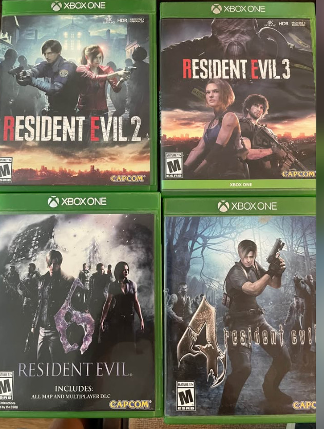 Capcom Resident Evil 2, 3, 4, and 6 Bundle for Xbox One