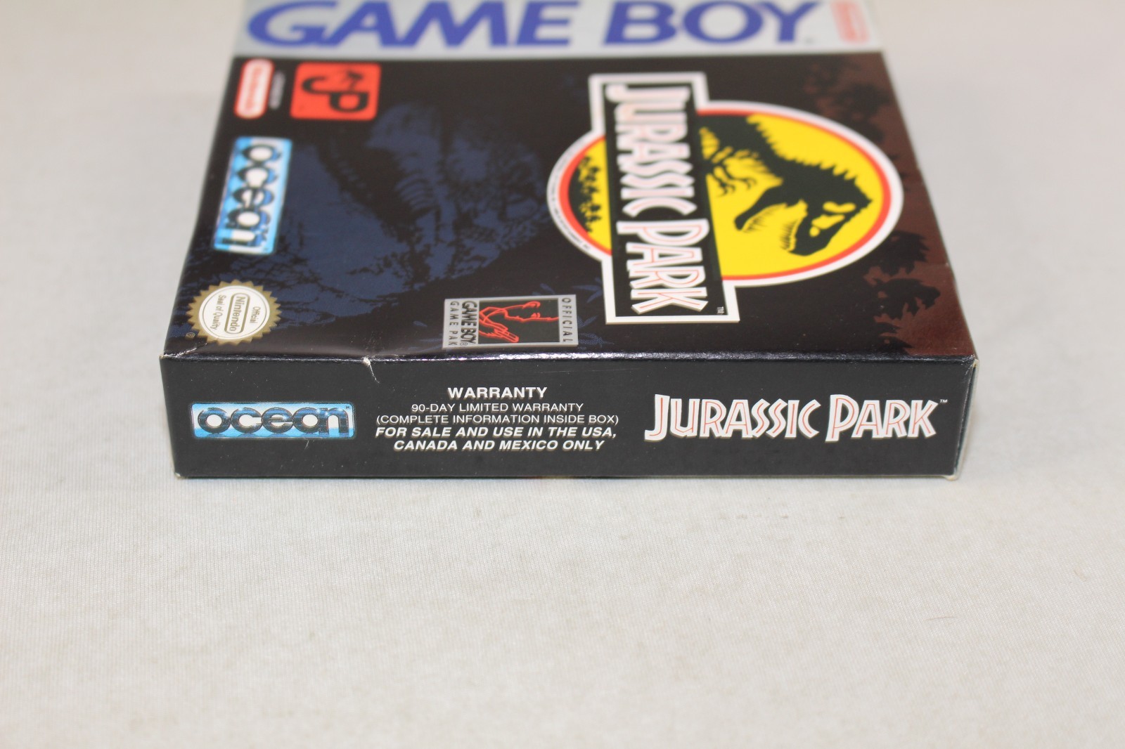 Jurassic Park Nintendo Game Boy Complete CIB NEAR MINT Condition w/ RARE POSTER!